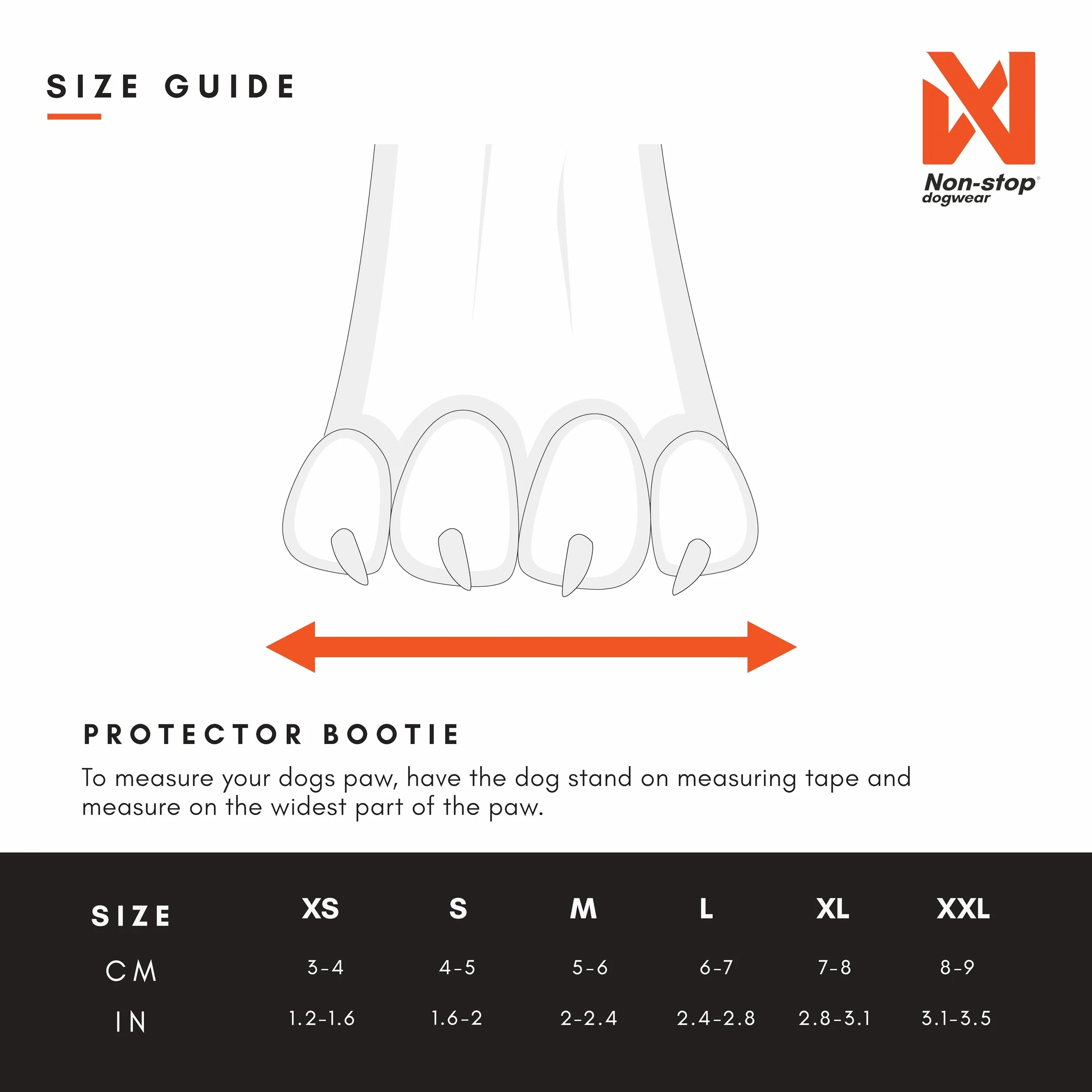 Non-stop dogwear Produkt nadrzędny Protector Bootie (M)