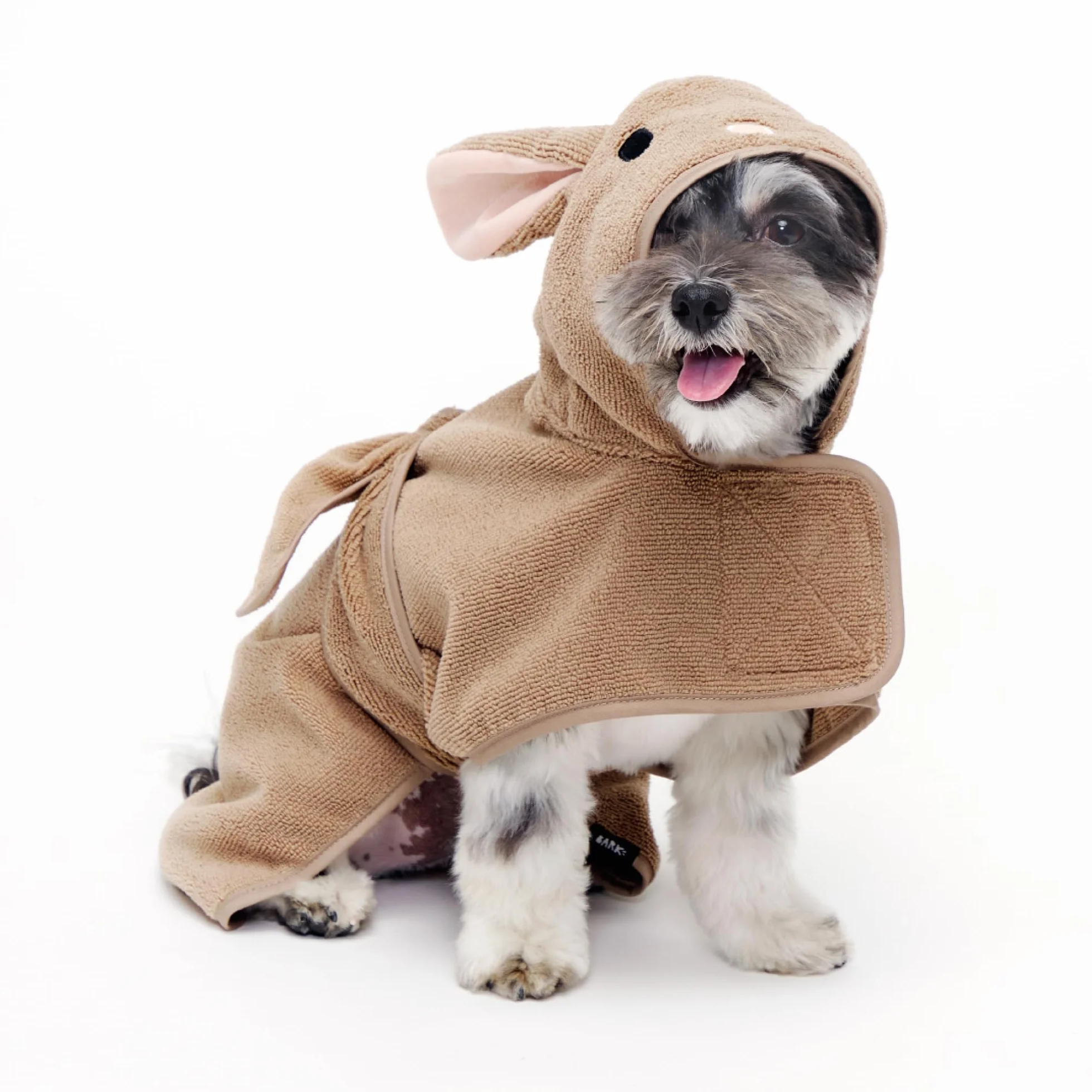 BarkBox Ręcznik kąpielowy dla psa – lekki, super słodki, szybkoschnący – królik (rozmiar S)