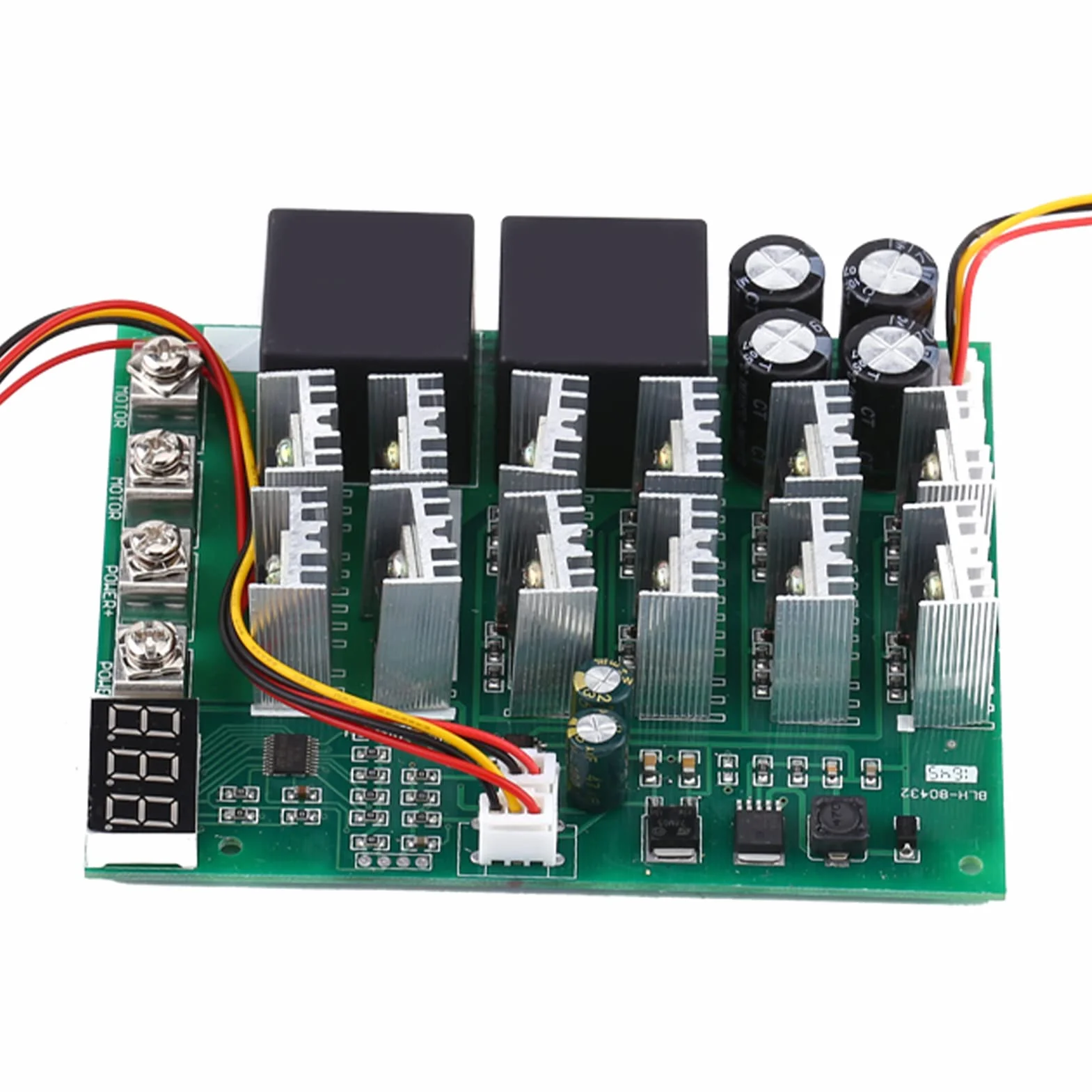 DC10V-55V Regulator Prędkości Sterownik Silnika Prądu Stałego Silnik Prądu Stałego z Zestawem Kontroli Prędkości 60A Regulator Prędkości Silnika Wyświetlacz Cyfrowy Przełącznik Kierunku Cofania Regula