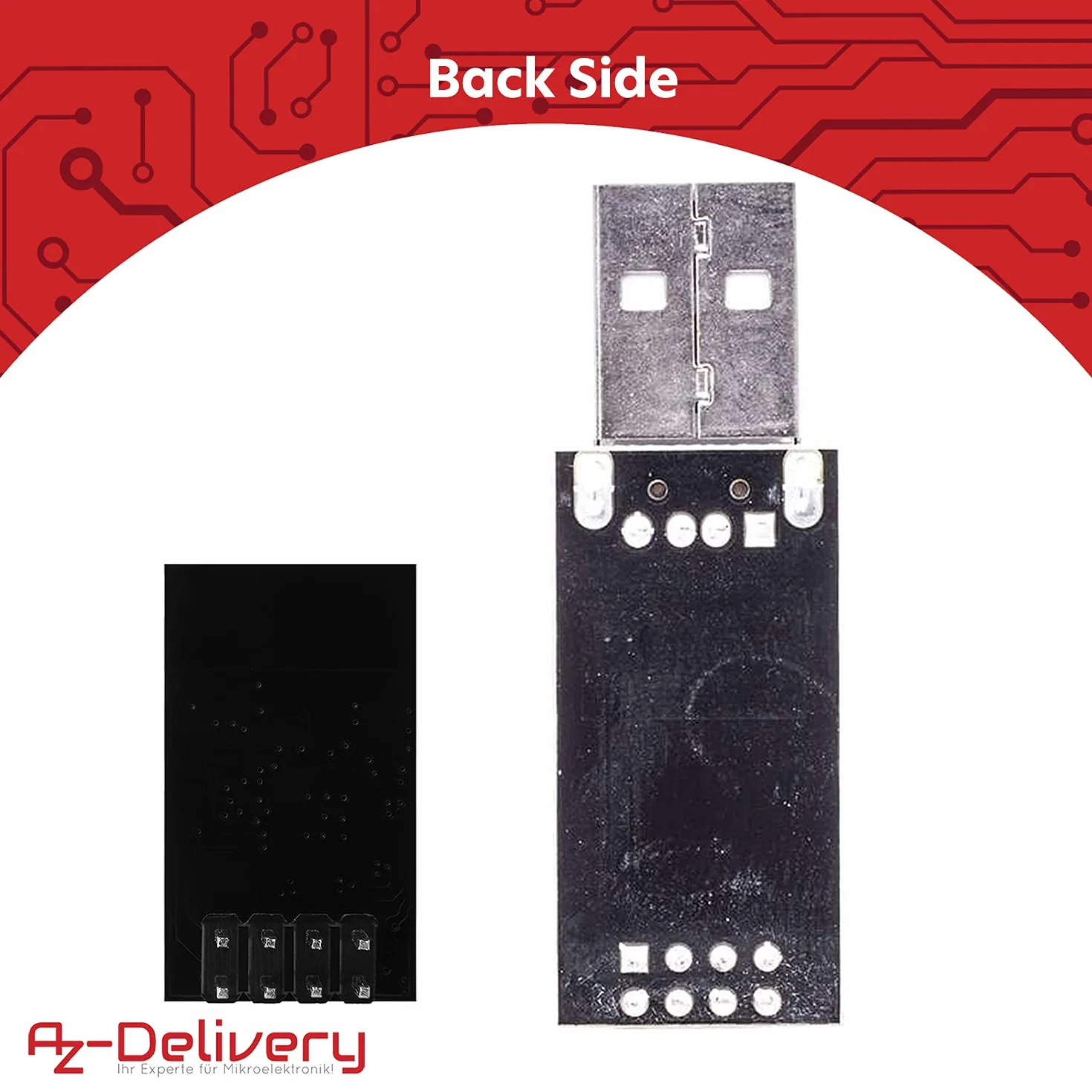 AZDelivery ESP8266 ESP-01S moduł WiFi z adapterem USB kompatybilny z Arduino