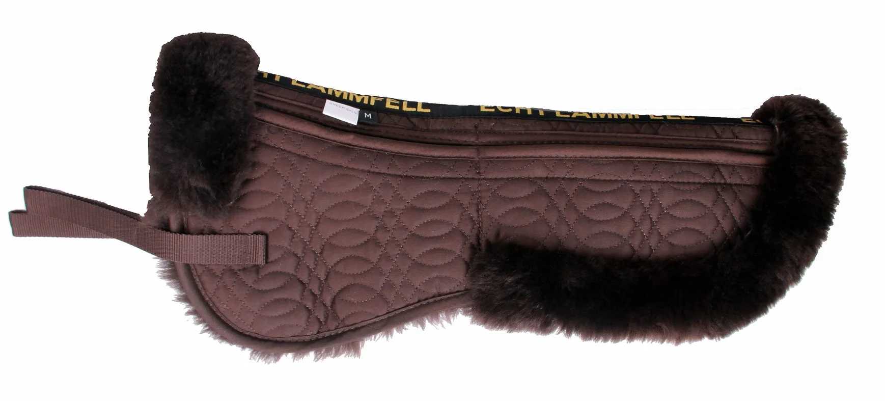 Podkładka korekcyjna ze skóry jagnięcej Half Saddle Pad Pikowana bawełna 4 kieszenie z wkładkami z pianki memory