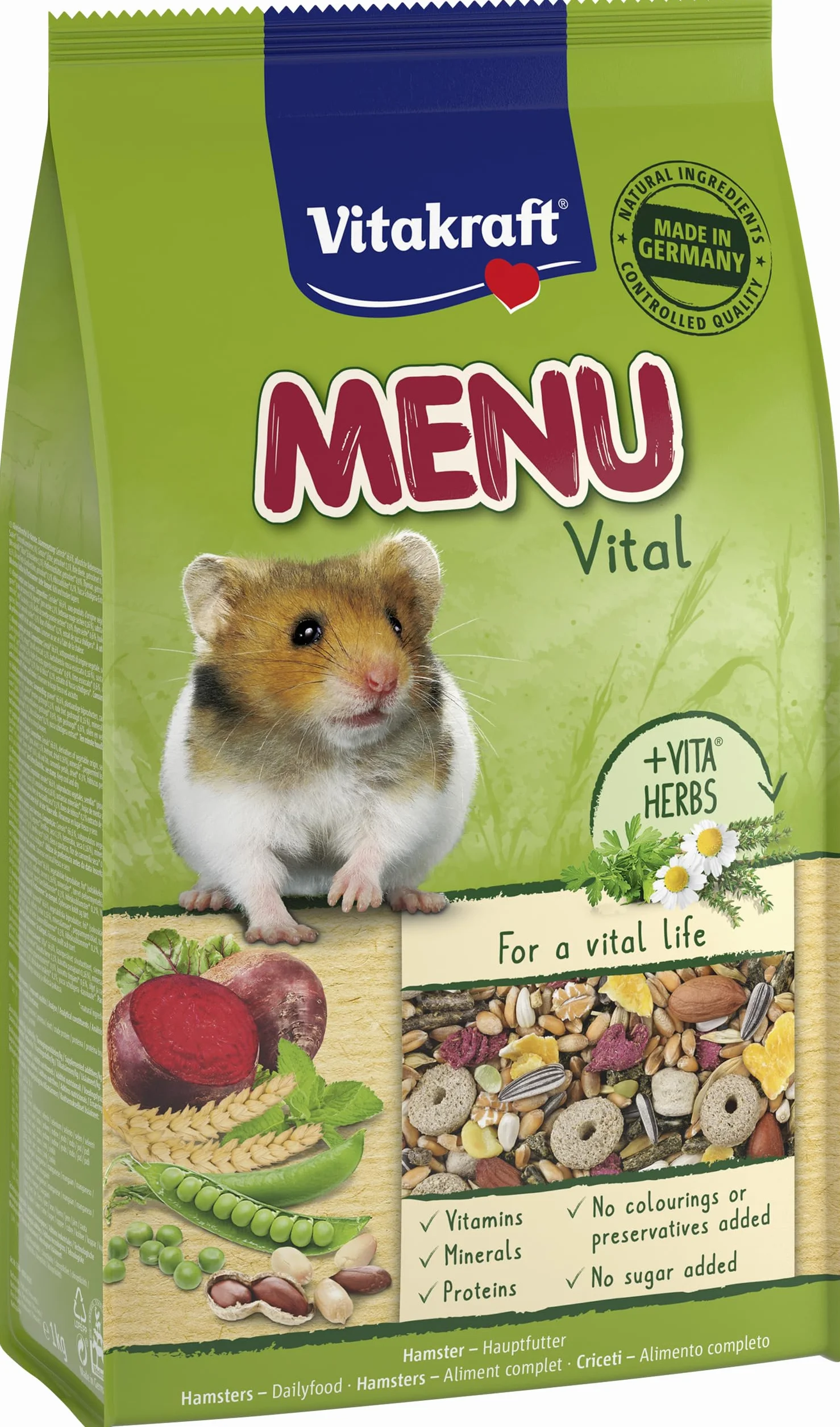 Vitakraft Karma dla gryzoni chomika Menu Vital, 1 x 1 kg