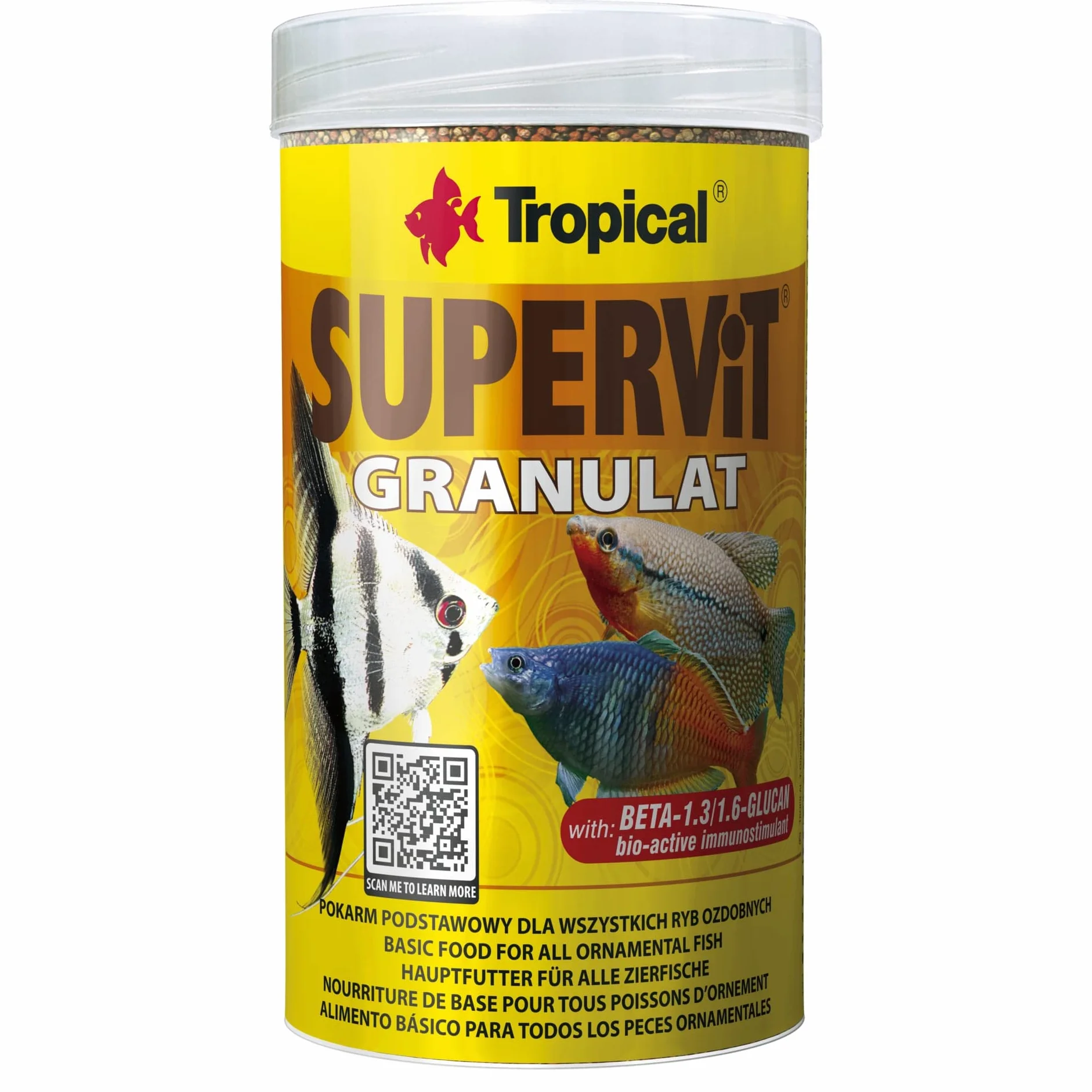 Tropical Wieloskładnikowy pokarm dla ryb w formie granulatu SUPERVIT GRANULAT 250ml / 138g