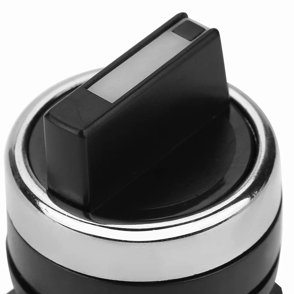 Przełącznik obrotowy 22MM LA38-11BX22 10A 220V/380V 2 pozycje 1NO 1NC automatyczny reset