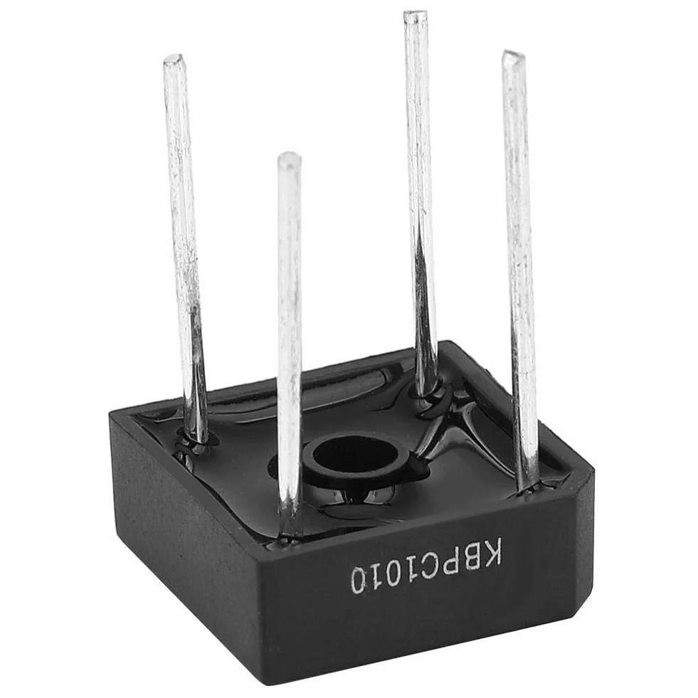 KBPC-1010 Brückendiodengleichrichter 10A 1000V 4-Pin Stabile Leistung(5Pcs)