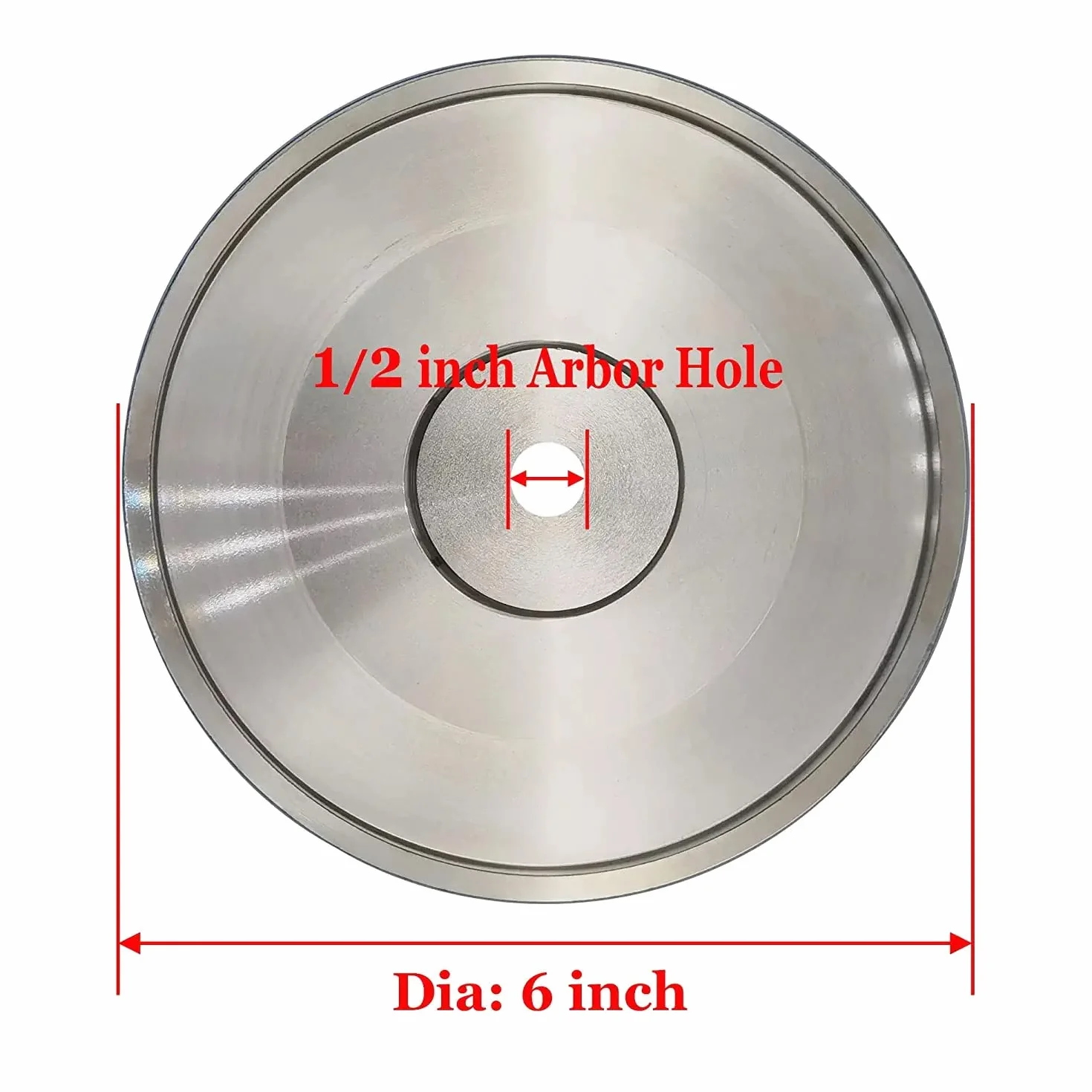 Tarcza szlifierska CBN diamentowa 15 cm x 2,5 cm trzpień 1/2 ziarnistość 320 do ostrzenia HSS