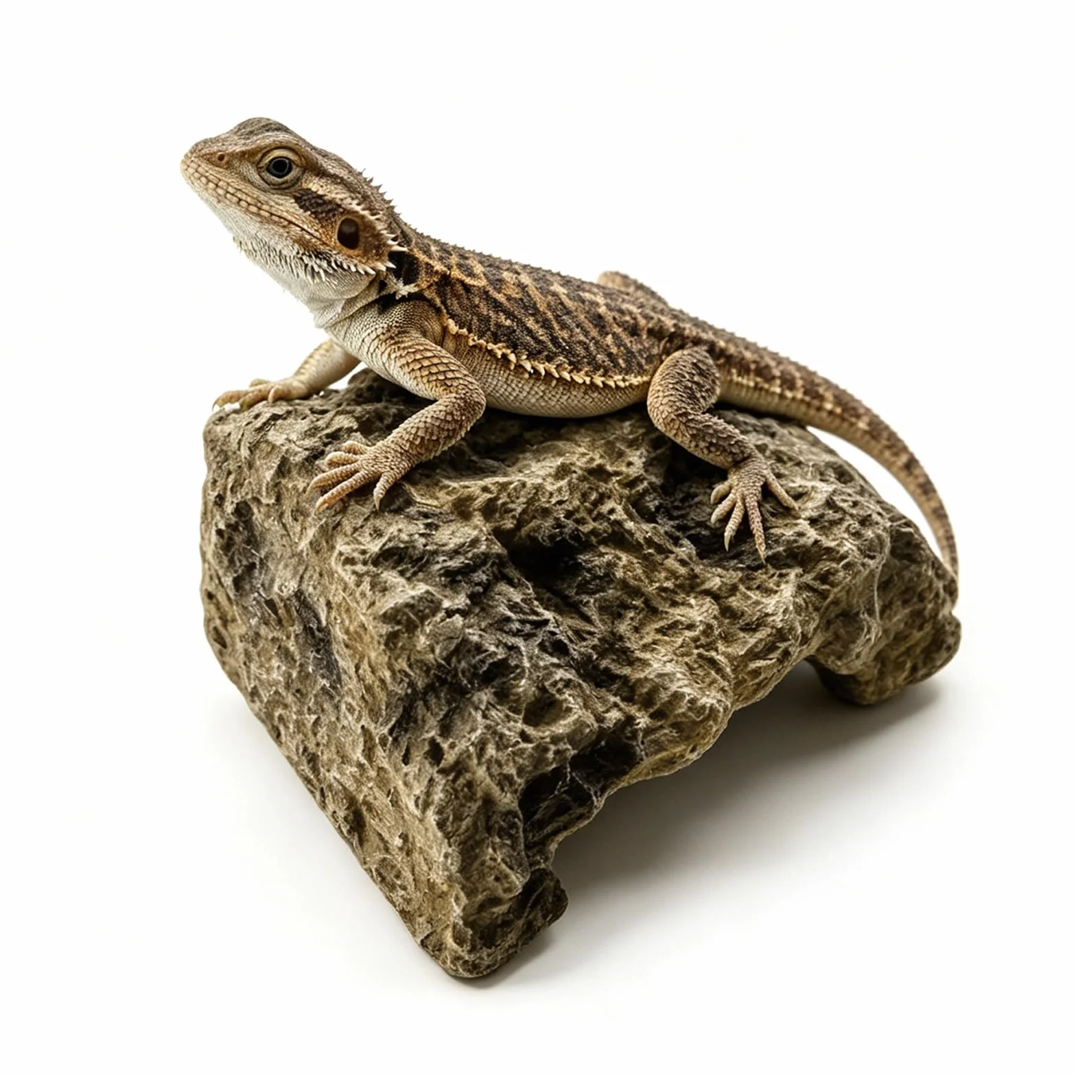 Kryjówka dla gadów z żywicy syntetycznej, jaskinia gadów, 12,5 × 9 × 7 cm, skała gadowa, kryjówka, terrarium, jaskinia, przypominająca skałę, dla gadów i płazów (M)