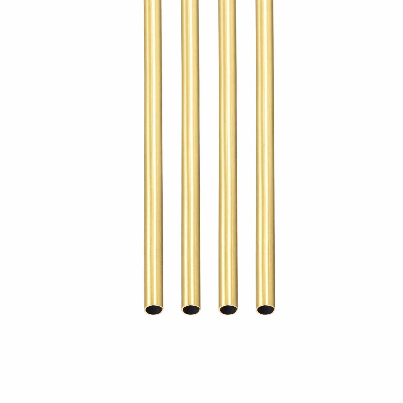 DTGN 3 mm x 0,2 mm x 300 mm (śr. x ściana gł. x dł.), mosiężna rurka, 4 sztuki, dobre do maszyn, sprzętu, majsterkowania, dekoracyjnej ramy, okrągłe, metalowe węże