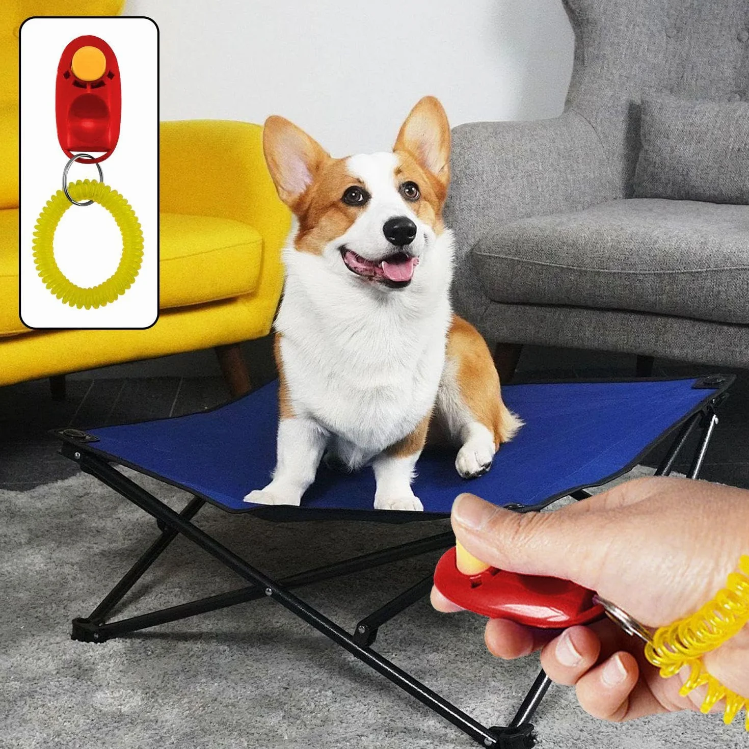 8 sztuk narzędzi do treningu zwierząt domowych, pomoc w treningu psów, clicker