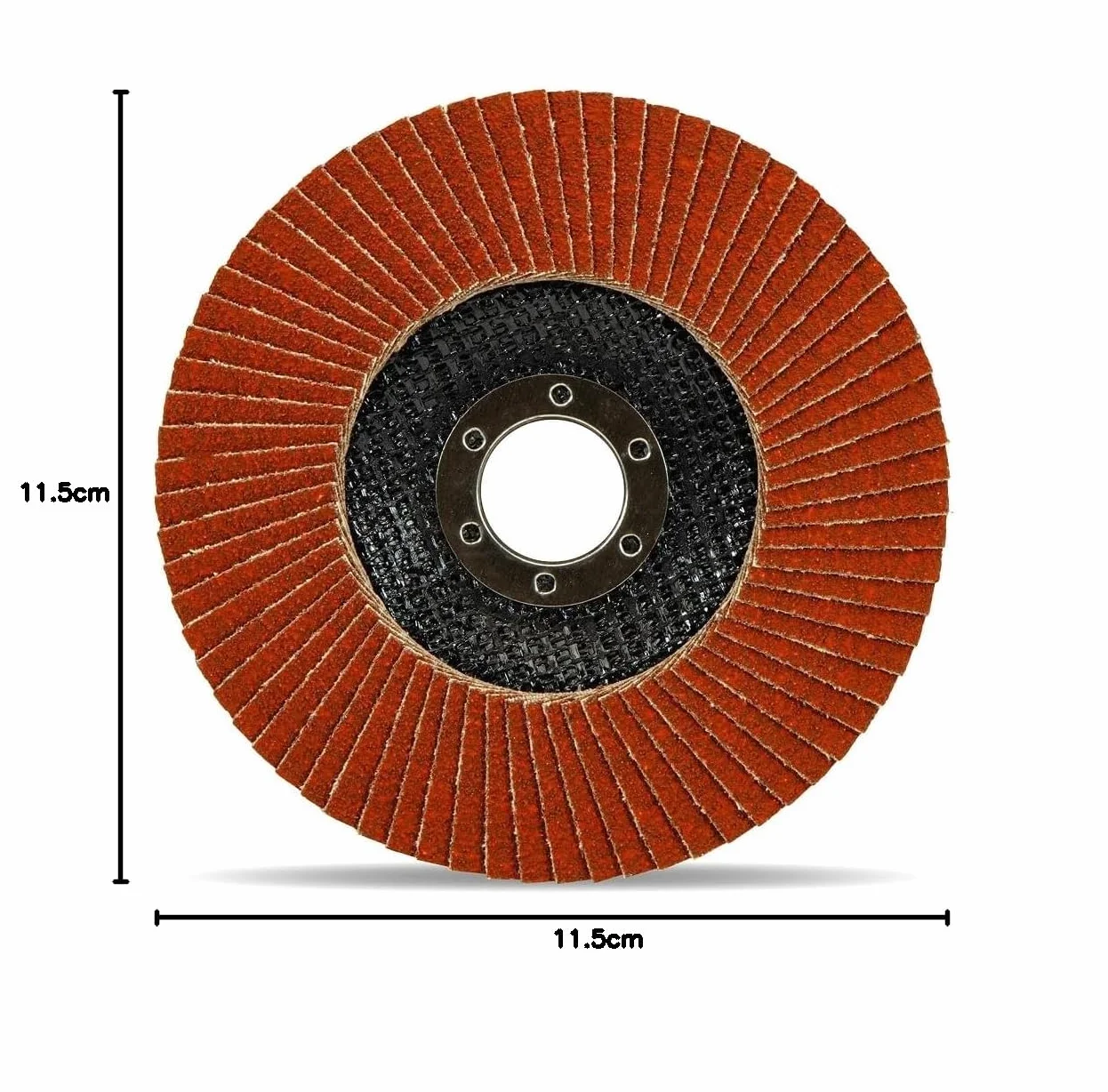 Tarcze lamelowe Ø 115 mm 10 sztuk zestaw mieszany ziarno 40/60 80/120