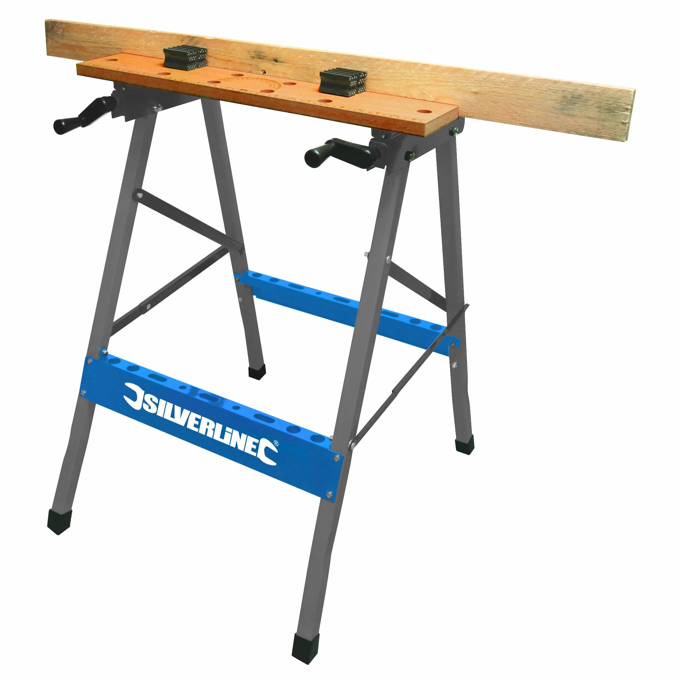 Silverline TB01 przenośny składany stół warsztatowy, brązowy, 100 kg