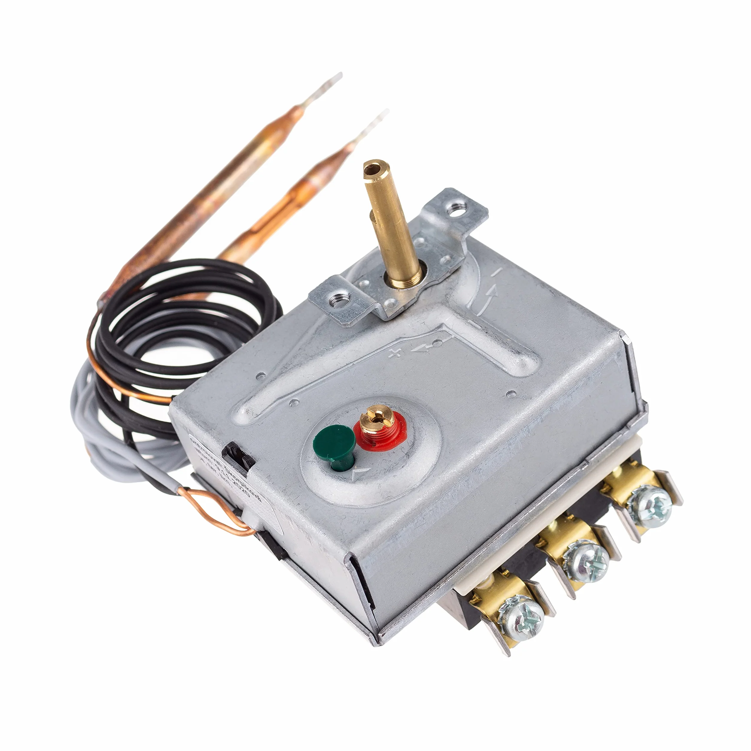 Rathgeber Termostat połączony z bezpiecznikiem termicznym typu RAC, ręczny reset termostat, trójfazowy 20 (30) A/400 V (7 – 77 °C / M4 x 8, 45°C)