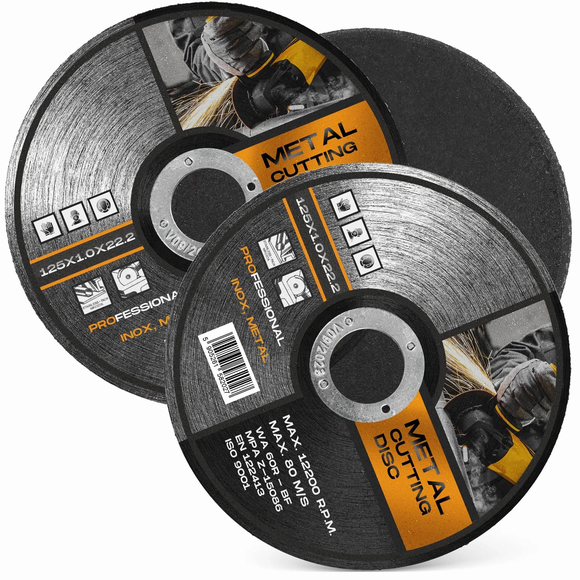 Tarcza do Cięcia Metalu 125 x 22,2 x 1,0 mm Stal Nierdzewna Inox Żelaza Szlifierki Kątowej
