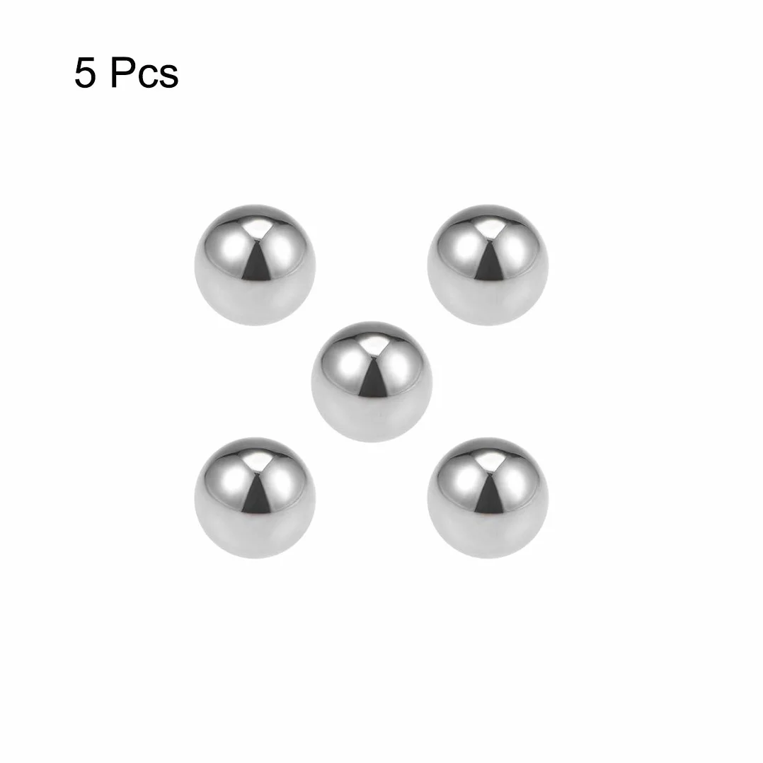 Sourcing map Kulki Stal Chromowana G10 1/2" 5 szt. do Łożysk Kulkowych
