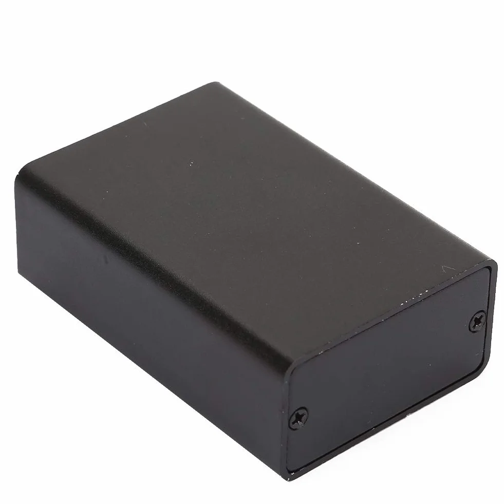 Aluminiowa obudowa matowa czarna do elektroniki - pudełko na instrumenty
