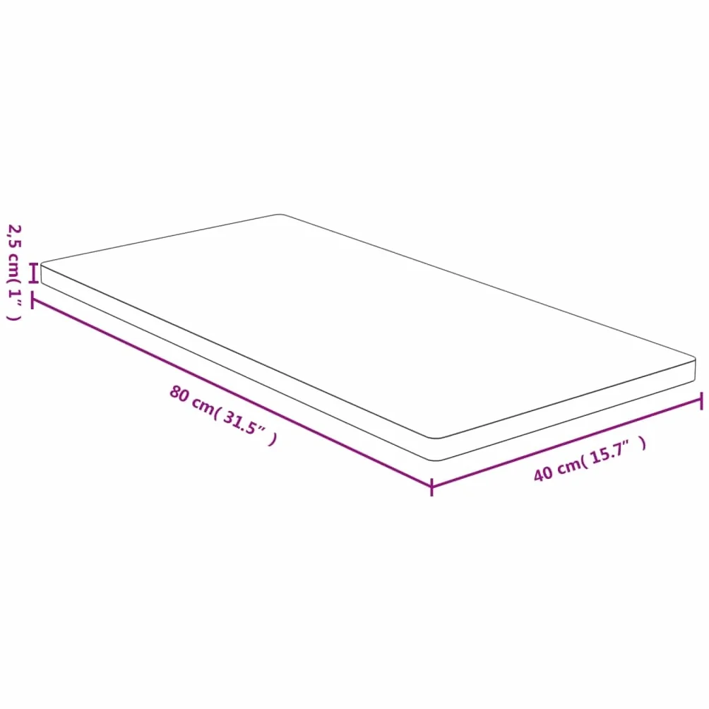 vidaXL Blat do stołu, 40x80x2,5 cm, bambusowy, blat stołu, blat stolika, blat do stolu, blat stołowy, blat do stolika, blat stolowy