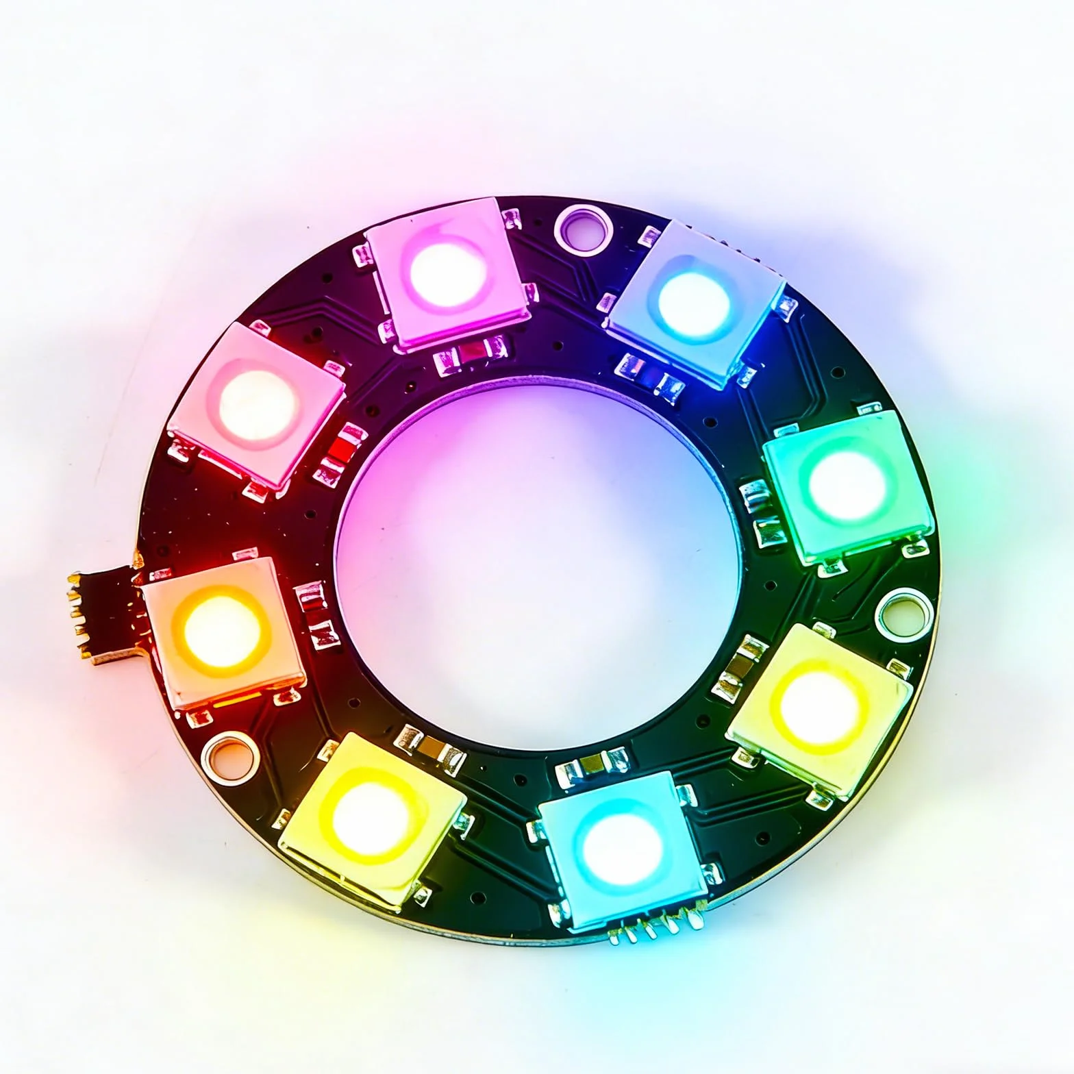 WS2812 RGB LED moduł pierścieniowy 5050, pełnokolorowy moduł światła do Arduino Raspberry Pi