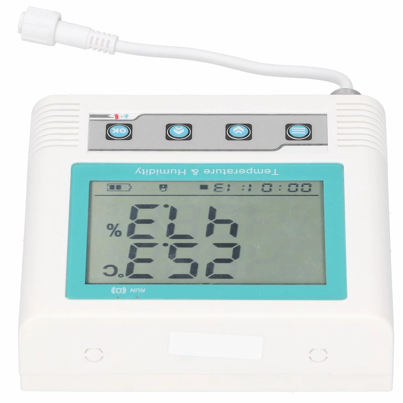 Rejestrator Wilgotności Temperatury USB, Rejestrator Danych i wilgotność LCD Wyświetl Rejestrator USB DC 5V Wysoka dokładność Brzęczyk Czujnika, Rejestrator Danych (Zestaw danych 26 W.) (Dane grupy