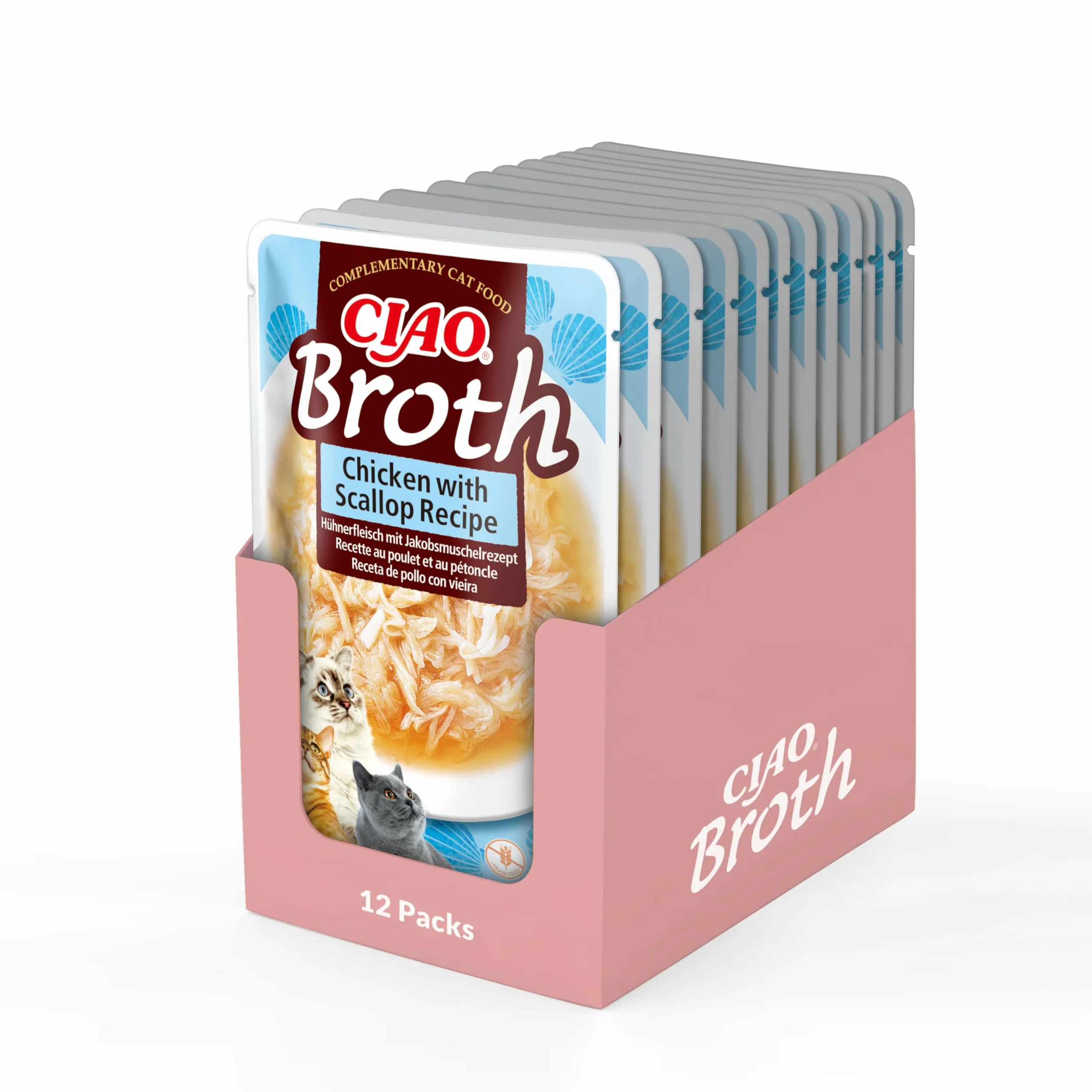 CHURU Kot Kurczak Broth Salmon Display 12X40 GR