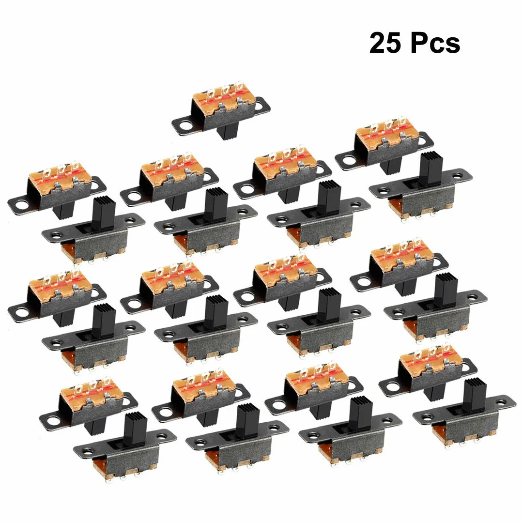 Przełącznik SPDT 6 mm 25 szt. panel PCB blokujący