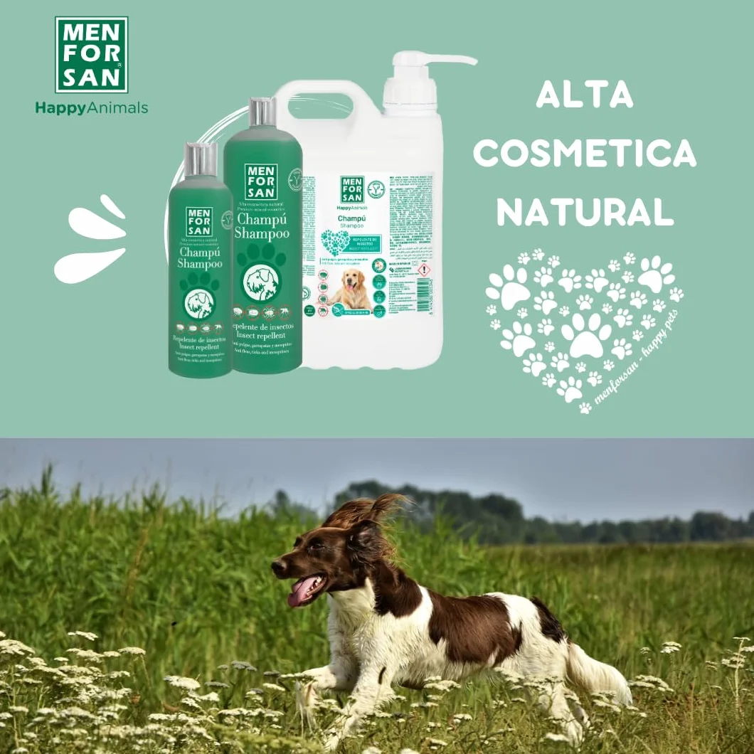 MENFORSAN Szampon odstraszający owady i pchły dla psów 300ml z naturalnym składnikiem Citronella