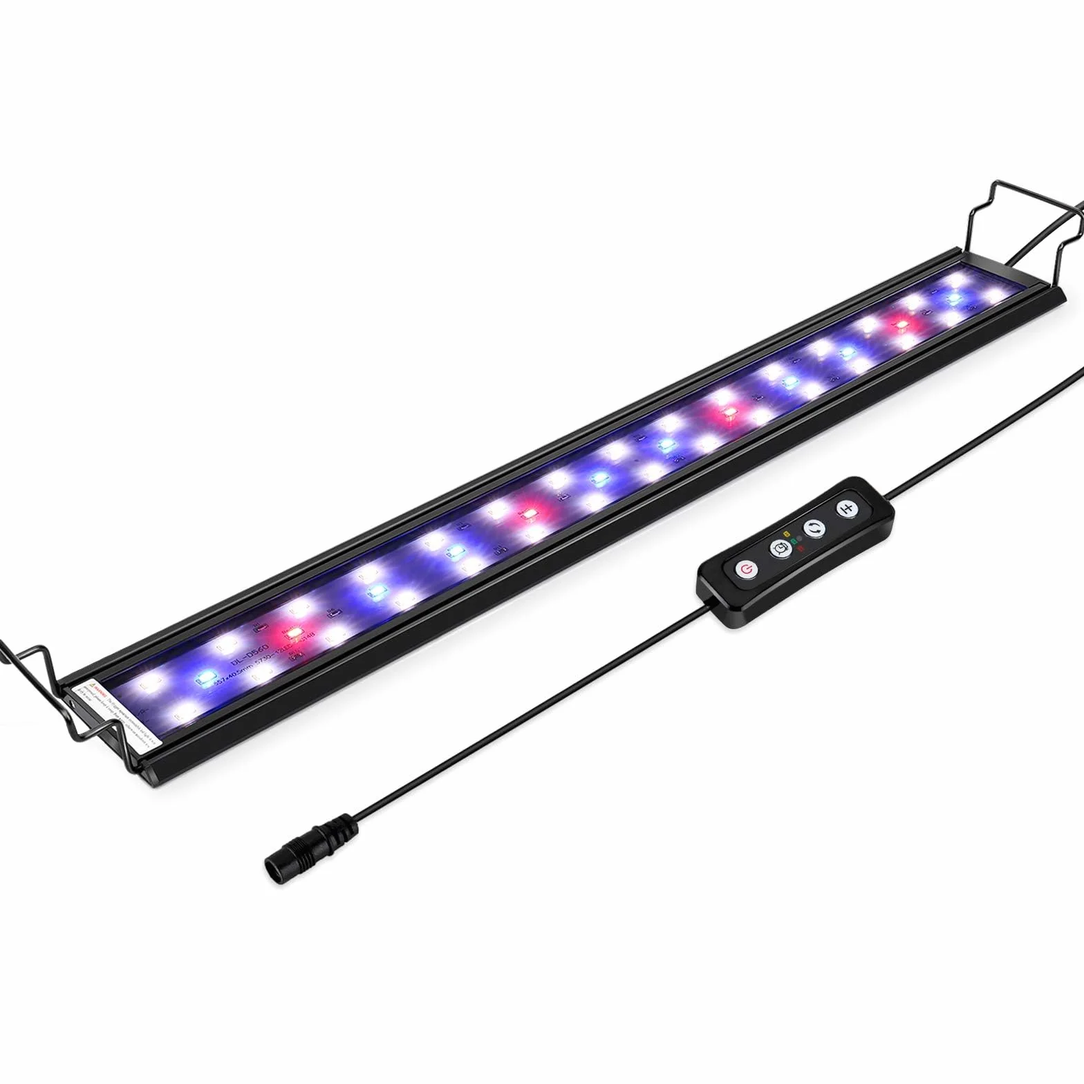 Hygger oświetlenie LED do akwarium, 16 W, lampa LED do akwarium z timerem, możliwość przyciemniania, oświetlenie LED do akwarium z regulowanym wspornikiem do 28-137 cm, akwarium z rybami i roślinami (białe, niebieskie i czerwone światło)