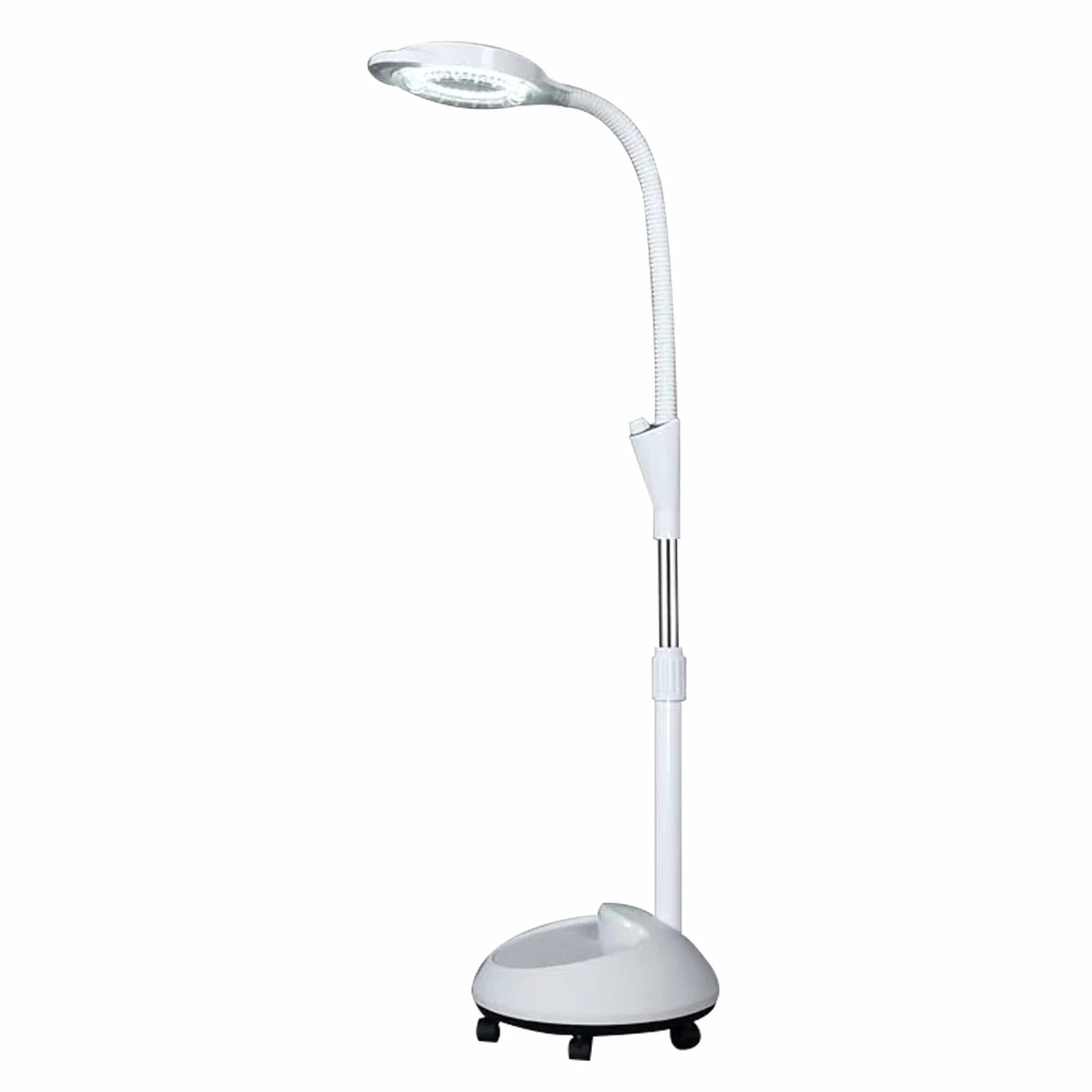 Mobilna Lampa do Badań Chirurgicznych, Lampa do Badań Na Kółkach, z 8-Krotną Lupą, Elastyczna Lampa do Badań na Gęsiej Szyi