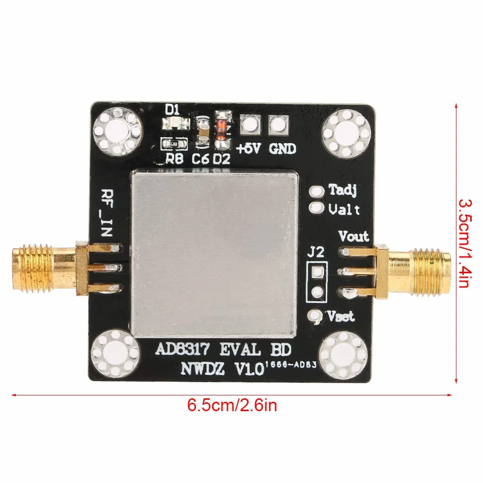 AD8317 1M-10GHz 60dB RF Power Meter Logarithmischer Detektor Controller