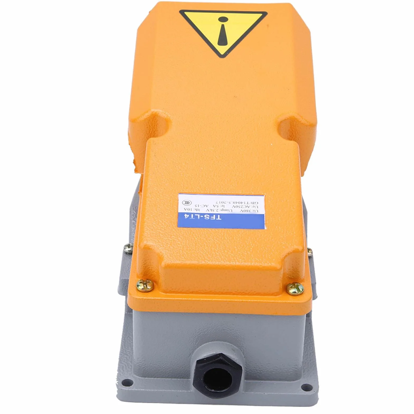 Przełącznik nożny LT4 aluminiowa obudowa, regulator mocy pedału Jog, do wyposażenia obrabiarek, z pogrubioną sprężyną i srebrnymi stykami do AC380V DC220V