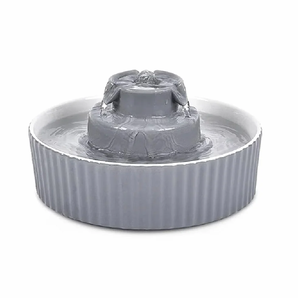do picia dla kota psa 2,1 l ceramiczna do miski dla kota z filtrem z węglem aktywnym dozownik wody dla zwierząt domowych automatyczny