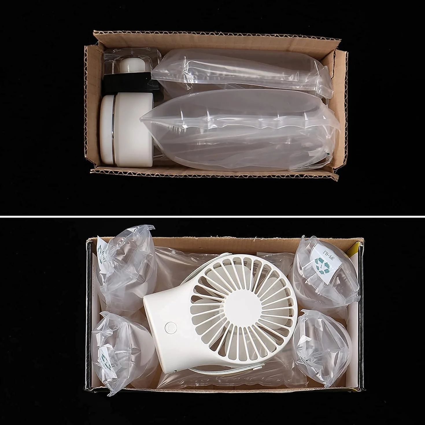200 x poduszka bąbelkowa 10 x 15 cm – poduszka powietrzna do opakowań transportowych, bezpieczne opakowanie – z pompką (losowy kolor)