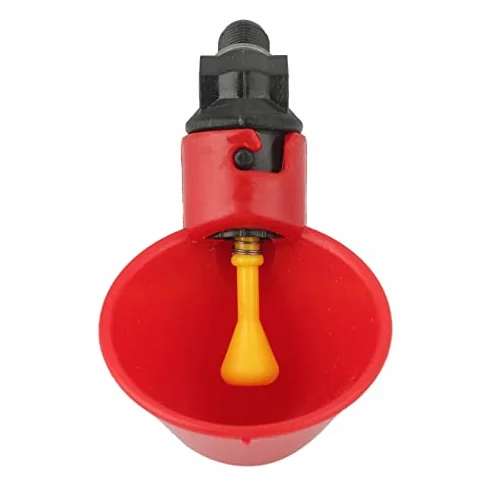 Jeffergarden automatyczne kubki do picia wody dla drobiu 10 szt. czerwone plastikowe