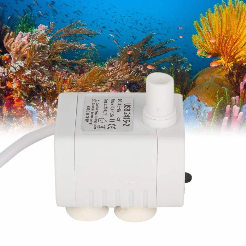 Usb Mini Pump Zatapialna Pompa Wodna do Akwarium Akwarium Pet Dozownik Wody Pompy Wodne
