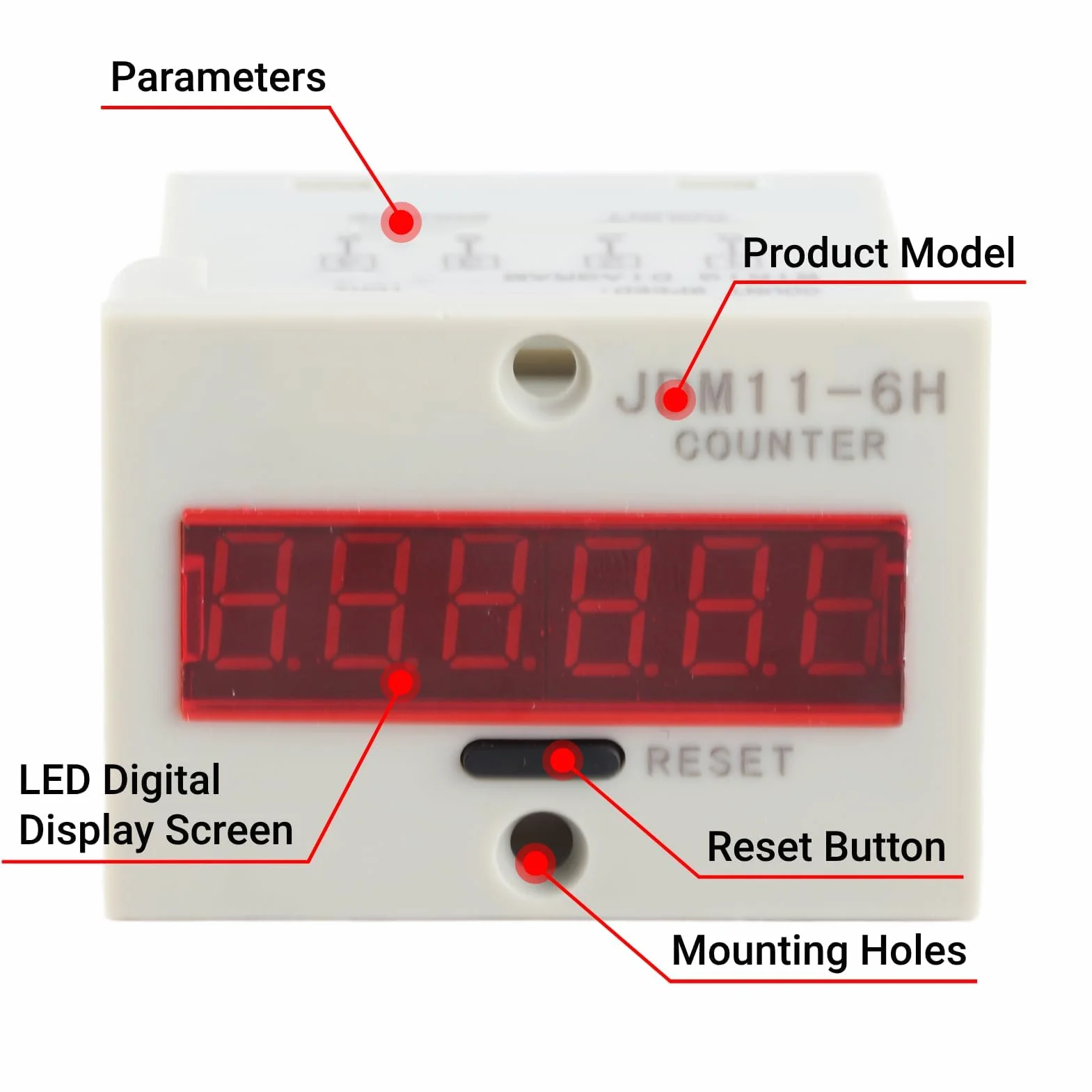 Multitester Elektryczny 6-cyfrowy AC/DC 12V