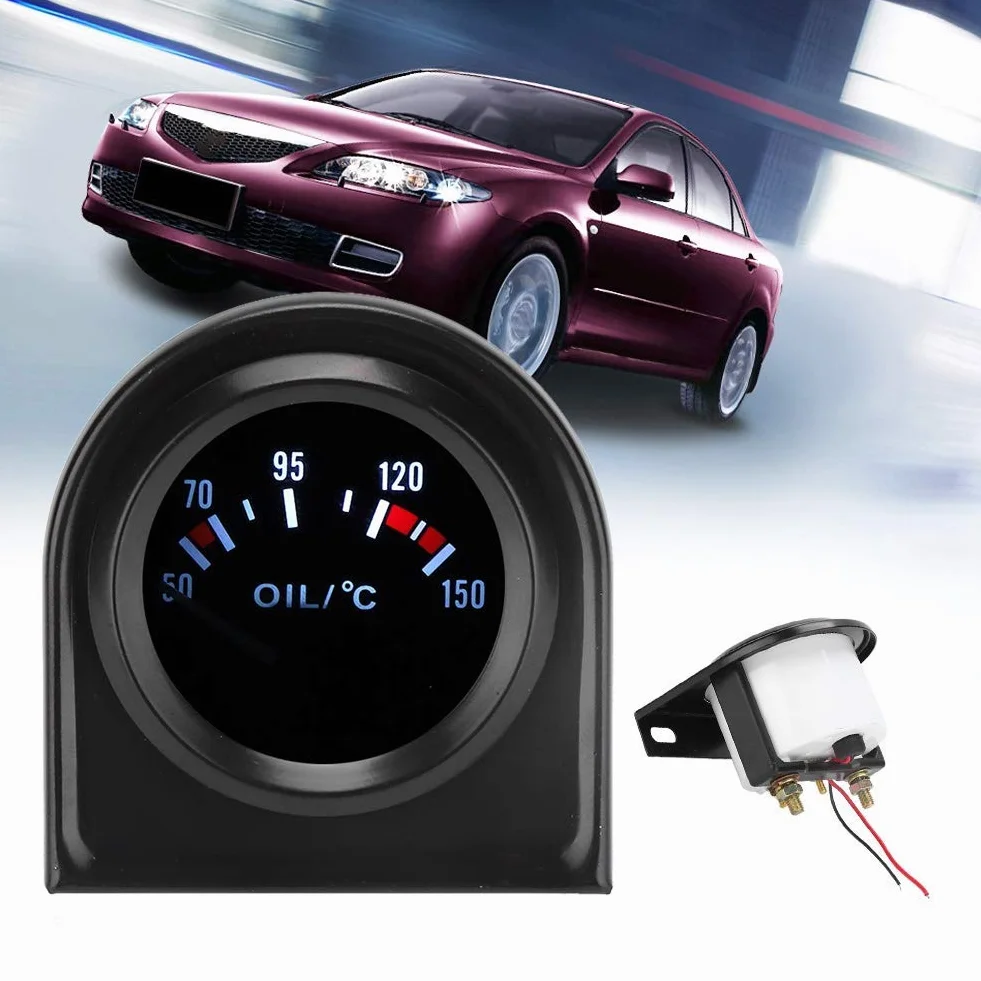 EVGATSAUTO Wskaźnik Temperatury 52 mm 2-calowy LED 50-150 ℃
