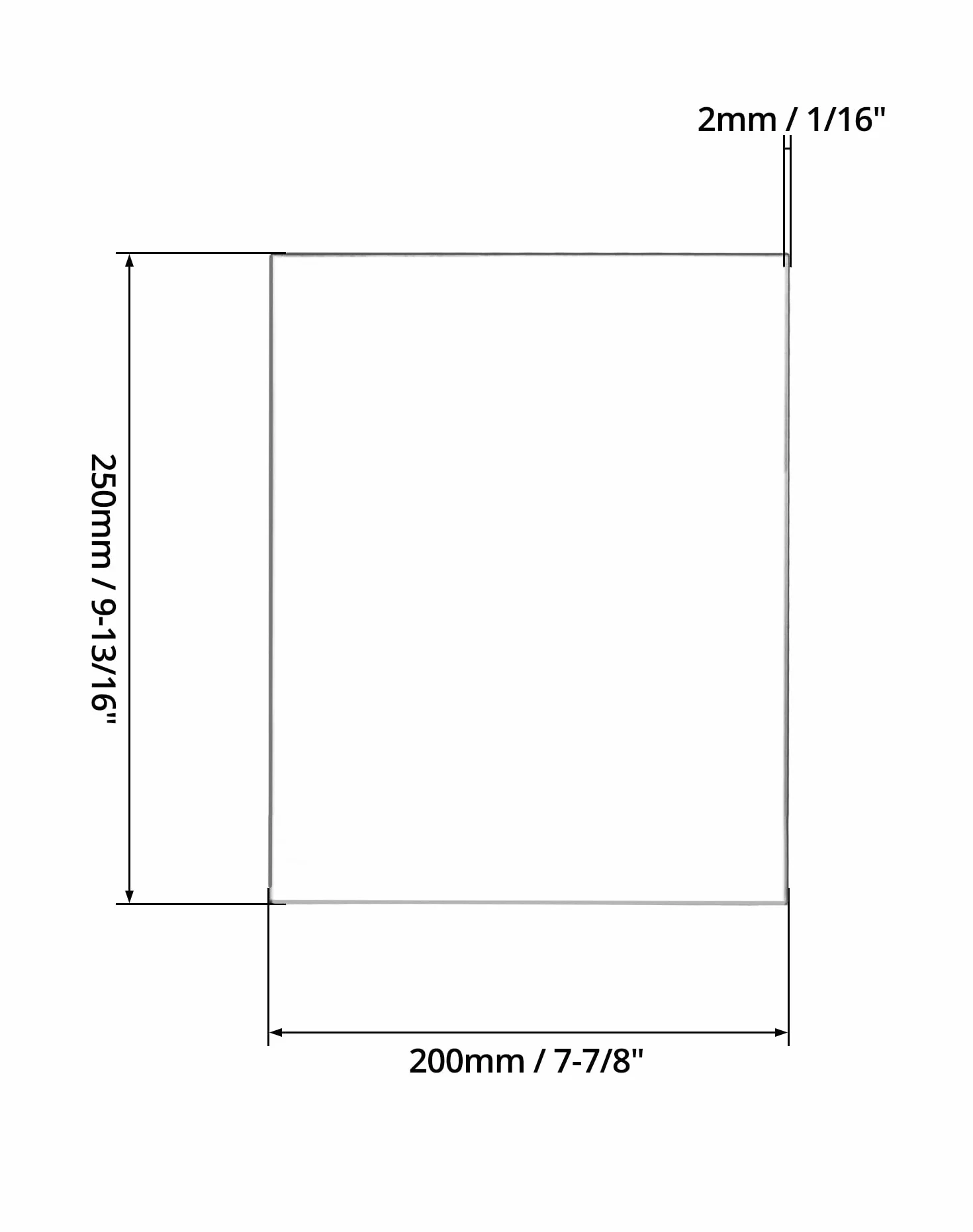 QWORK® 10 sztuk akrylowy arkusz pleksi, przezroczysty arkusz pleksiglasu, 25x20cmx2mm, do ramki na zdjęcia, projekty wystawowe, malowanie