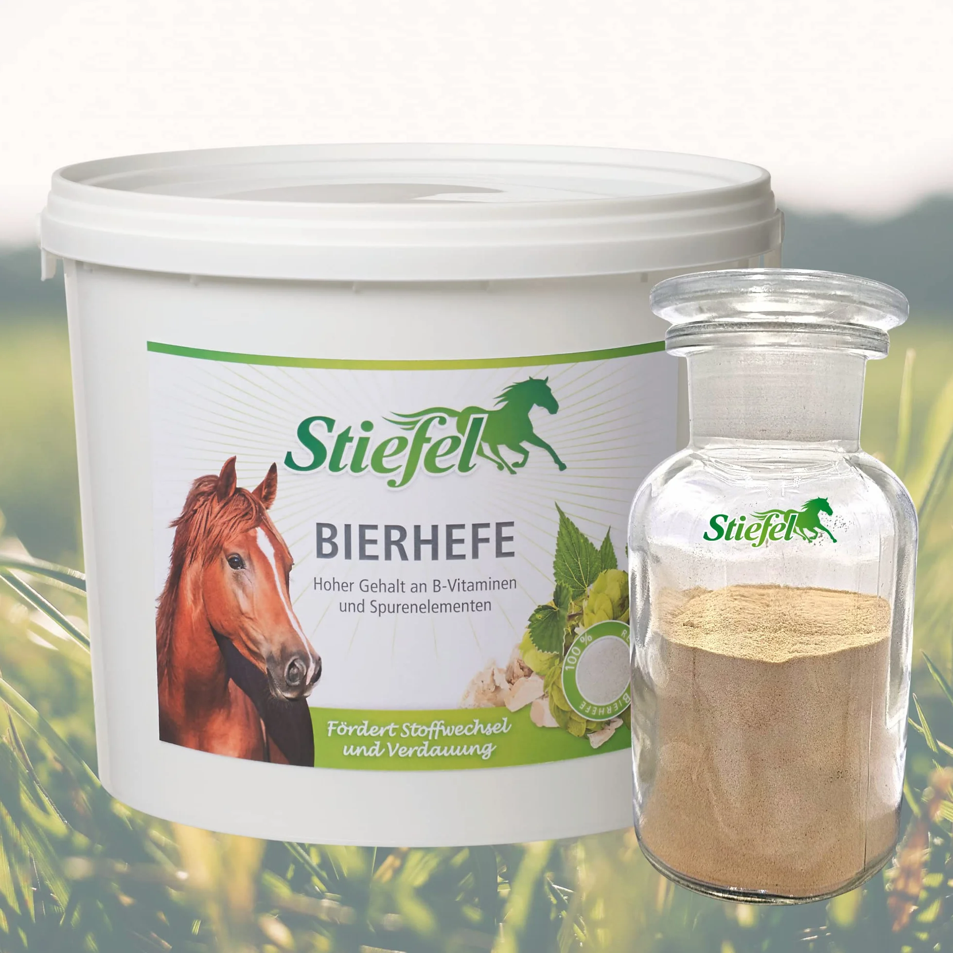 Stiefel Drożdże piwne dla koni, w 100% naturalne i czyste drożdże piwne, idealne do zmiany sierści i sezonu wypasu, wspomagają przemianę materii i trawienie, 3 kg