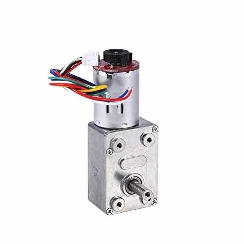 DC 12V Schneckengetriebe Motor Reduzierung mit Encoder selbsthemmend 10RPM