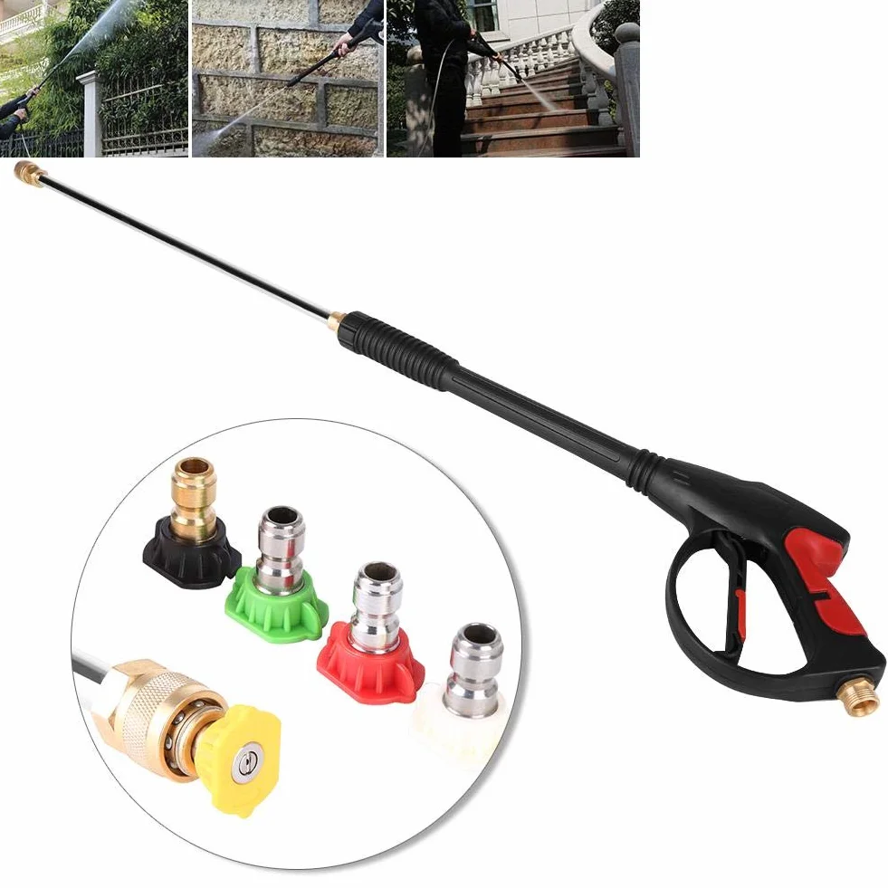 Ausla Pistolet do Myjki Wysokociśnieniowej, Spray Wysokociśnieniowy 1,27 cm BSP, z 5 Dyszami, 4000 PSI
