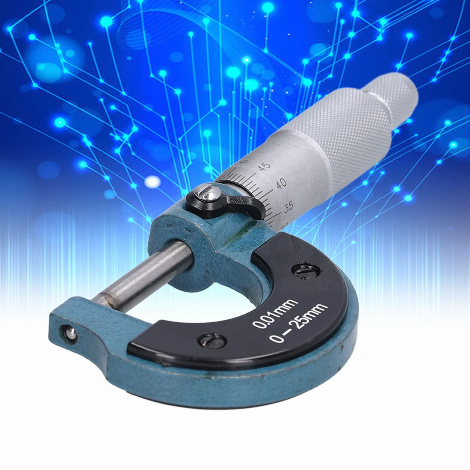 Mikrometr Zewnętrzny 0-25mm 0.01mm ze Stali Nierdzewnej