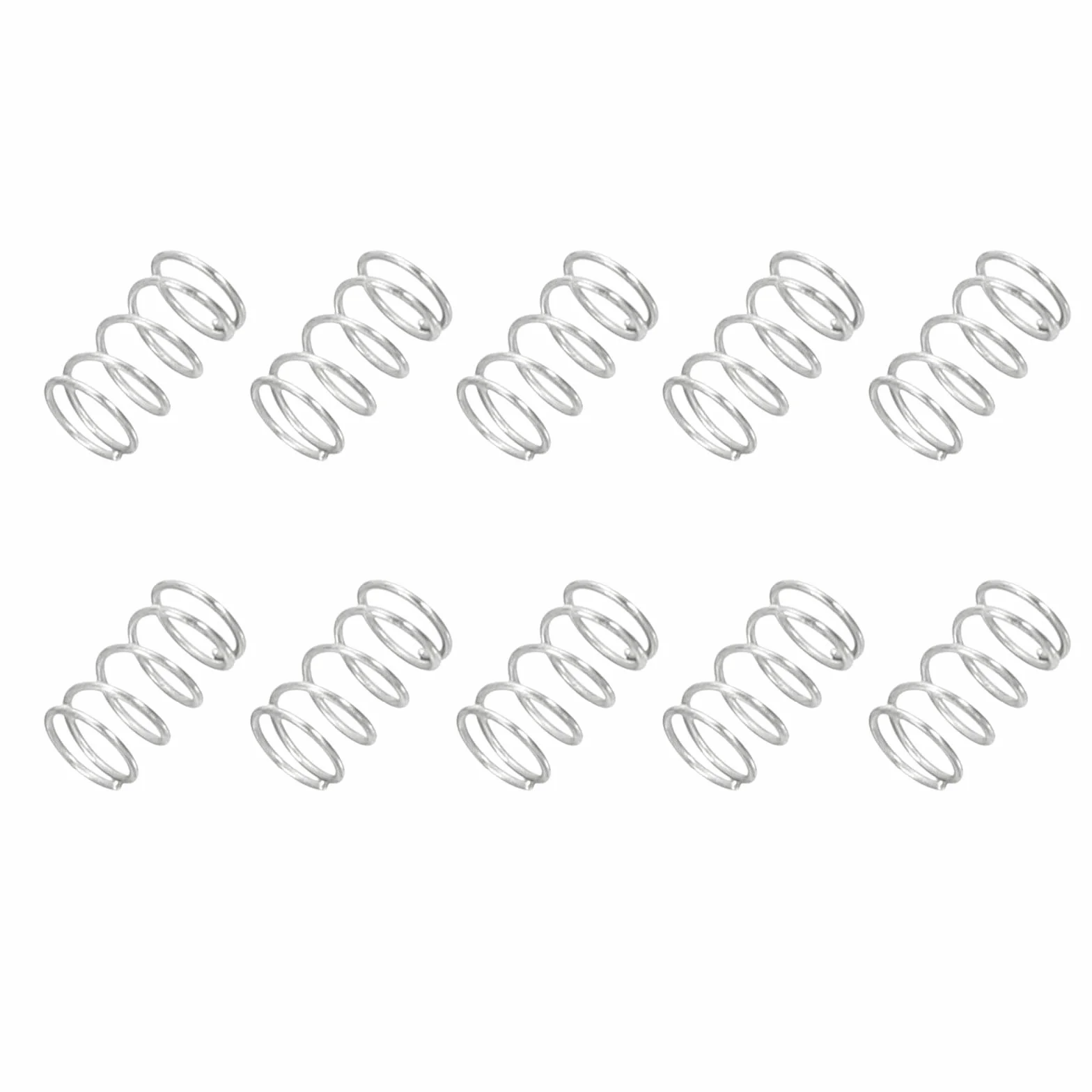 PATIKIL Sprężyna kompresyjna ze stali nierdzewnej 304 0,3x3x5 mm 10 szt.