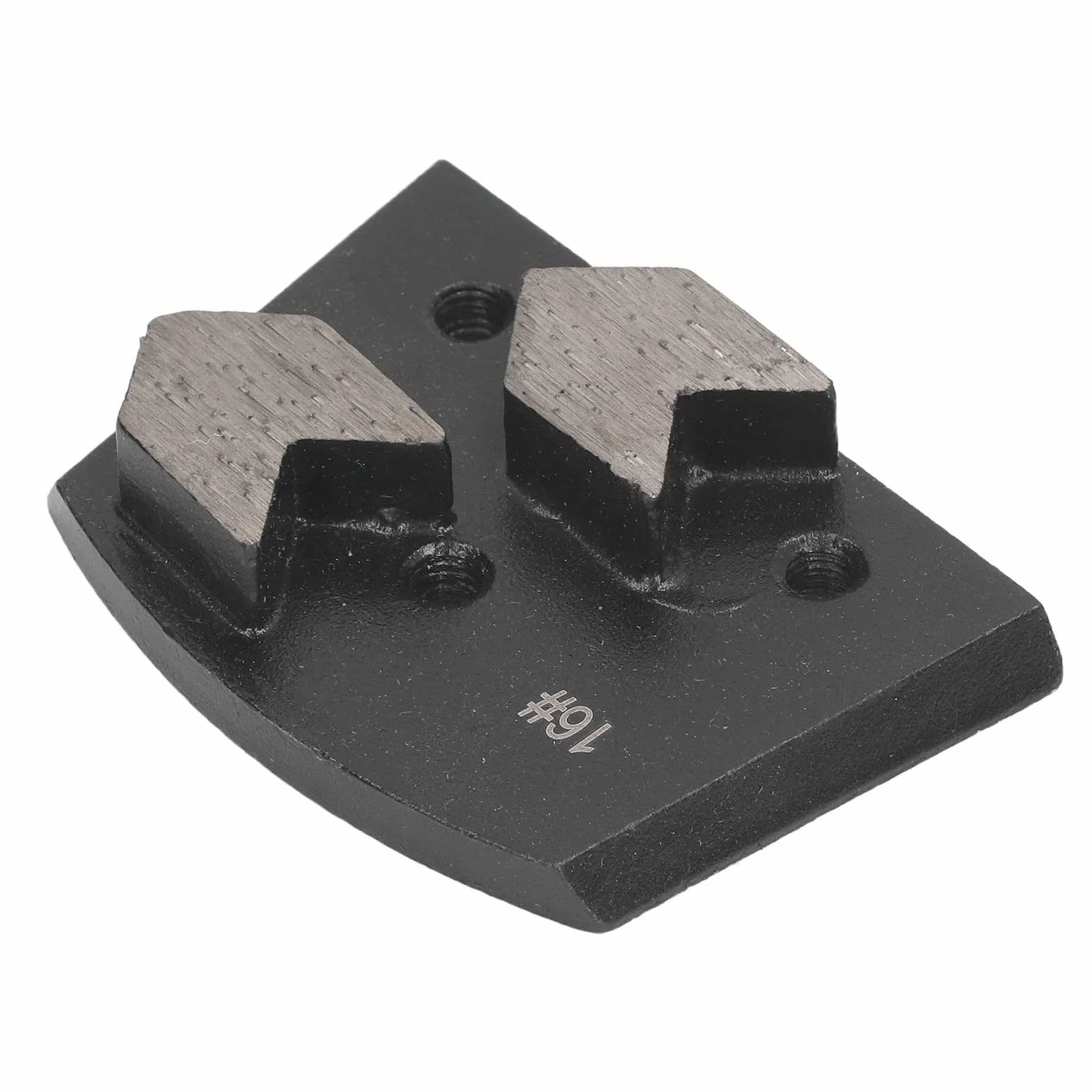 Diamentowe buty szlifierskie, 3 sztuki, trapezowe podkładki szlifierskie ze stali stopowej o ziarnistości 16, penetrujące, wysoka twardość, długa żywotność, odporne na zużycie, do usuwania