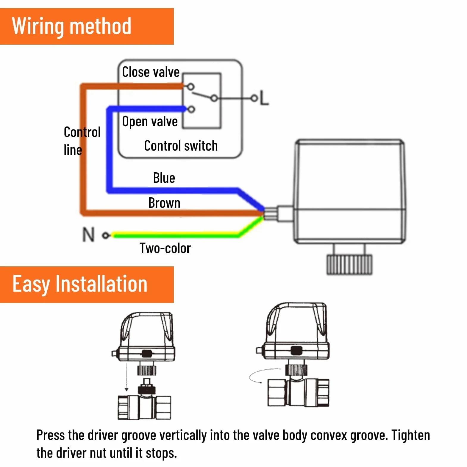 Zawór Kulowy z Napędem DC 12V G3/4 "DN20 Mosiężny 2-drogowy Zawór Kulowy Elektryczny Zawór Kulowy z Napędem do Kontroli Przepływu