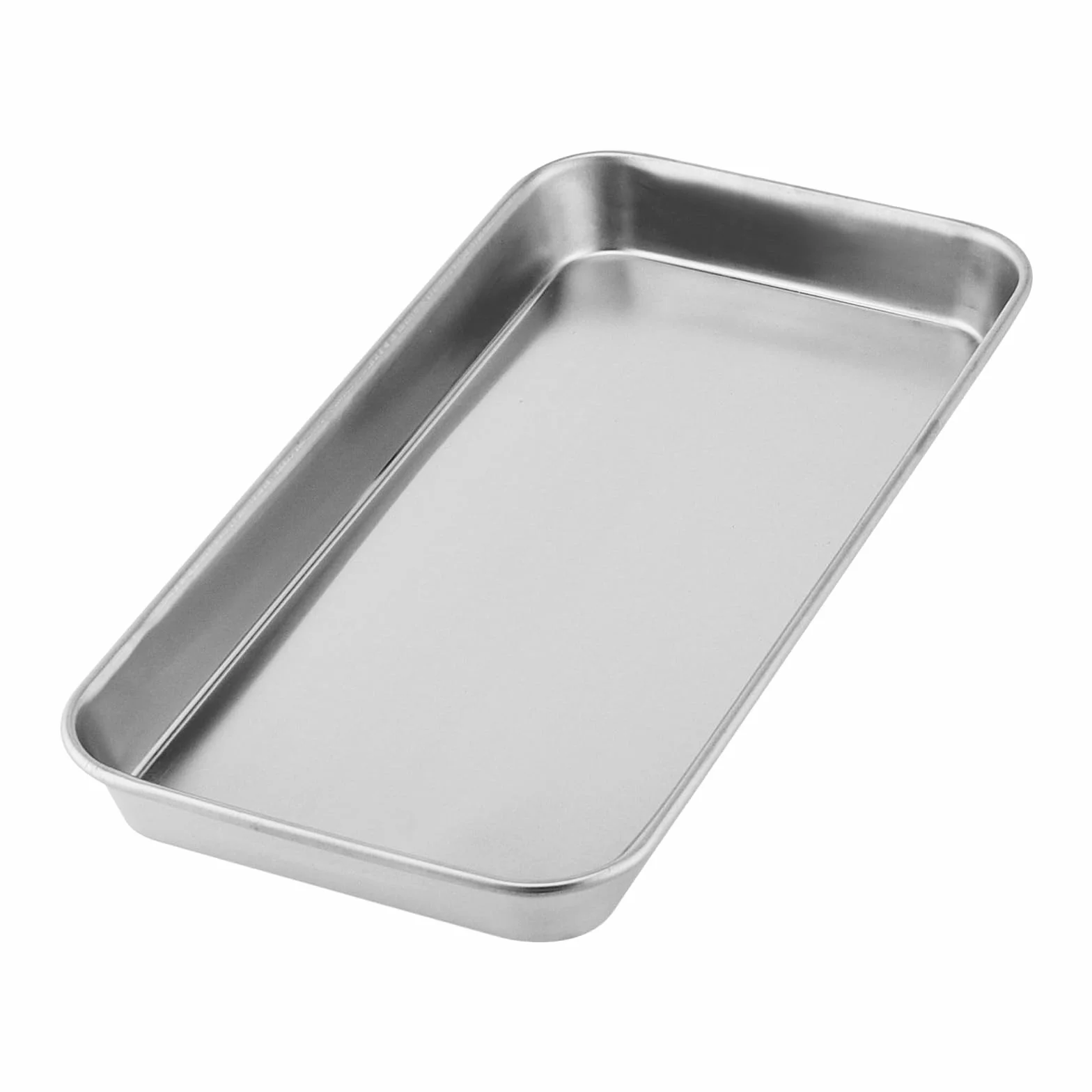 5 sztuk tacka na instrumenty, mała, ze stali nierdzewnej, mała prostokątna, taca laboratoryjna, przydatne narzędzia, stal nierdzewna, tace do laboratorium, 22,5 x 11,7 x 2 cm