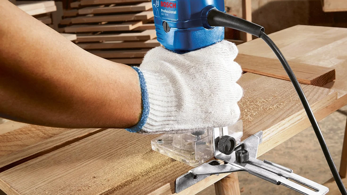 Bosch Professional frezarka krawędziowa GLF 55-6 550 W 33000 min–1