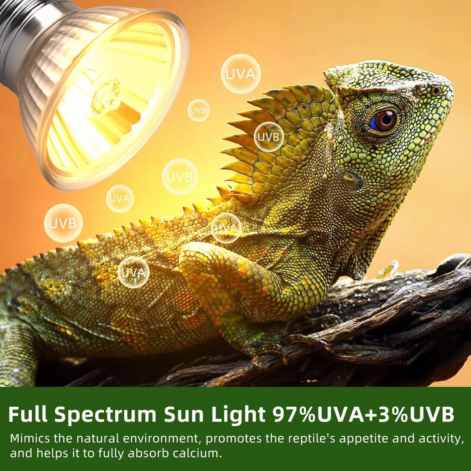 UVB żarówka żółwia E27 75 W, ściemnialna lampa grzewcza do terrarium, AC 220 V, UV lampa punktowa ciepła biel 2700 K dla żółwia Hermann jaszczurka wąż, zestaw 4 sztuk