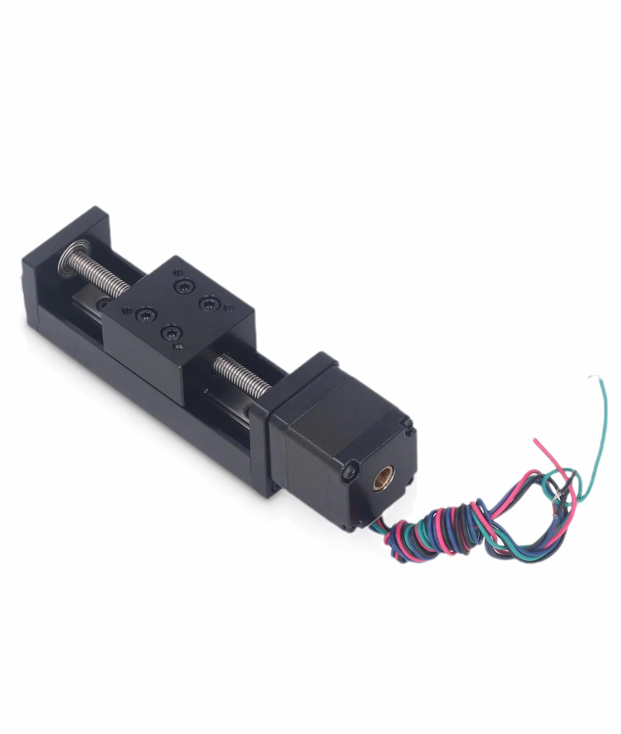 Mini Siłownik Prowadnicy Liniowej, 28 Silników Krokowych, Skok 50 mm XYZ, Siłownik Liniowy z Prętem Śrubowym do CNC DIY