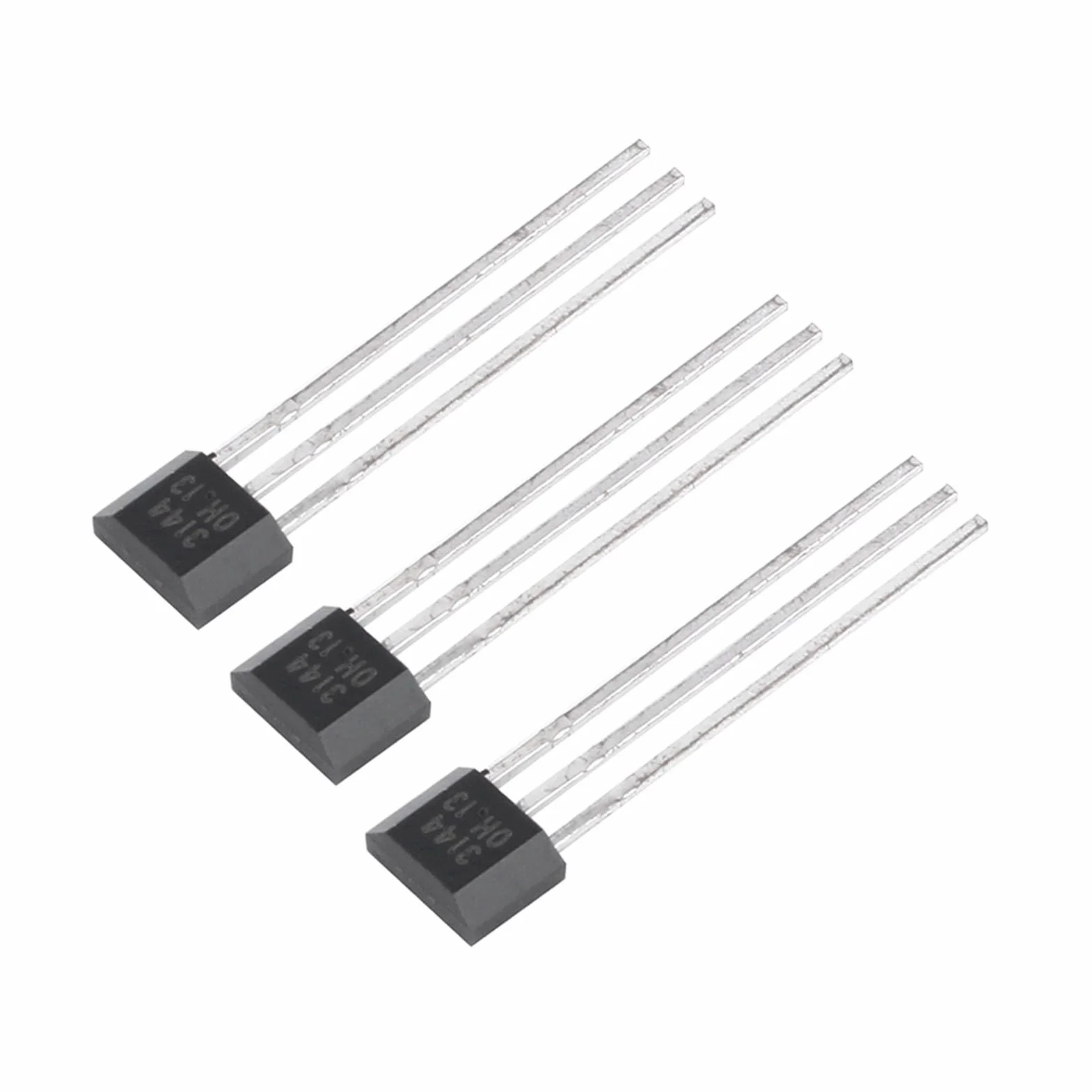 10 sztuk/partia A3144 3144E OH3144E 3-pinowy TO-92UA SIP Czujnik efektu Halla przełącznik do zabawek elektronicznych i sprzętu sportowego