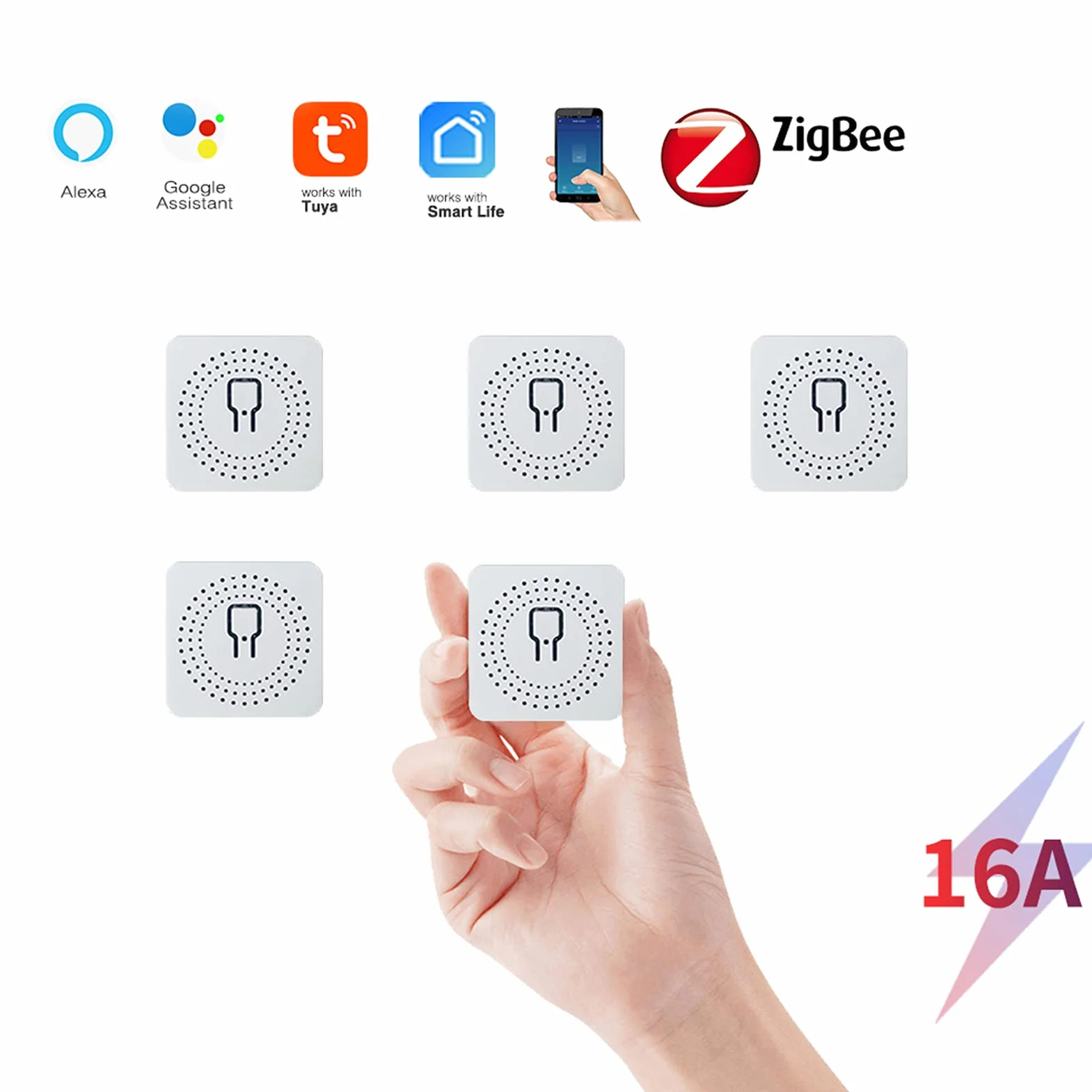AC100-240 V 16 A WiFi Mini inteligentny przełącznik zdalna aplikacja tuya przełącznik sterowania domem