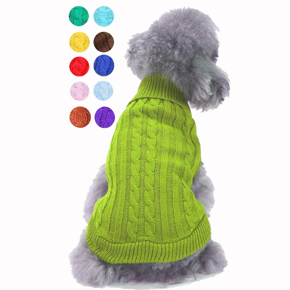 Sweter dla małego psa, ciepły sweter dla zwierząt domowych, uroczy, dzianinowy, klasyczny sweter dla małych psów, dziewcząt, chłopców, sweter dla kota, ubranie, odzież dla małego psa, szczeniaka,